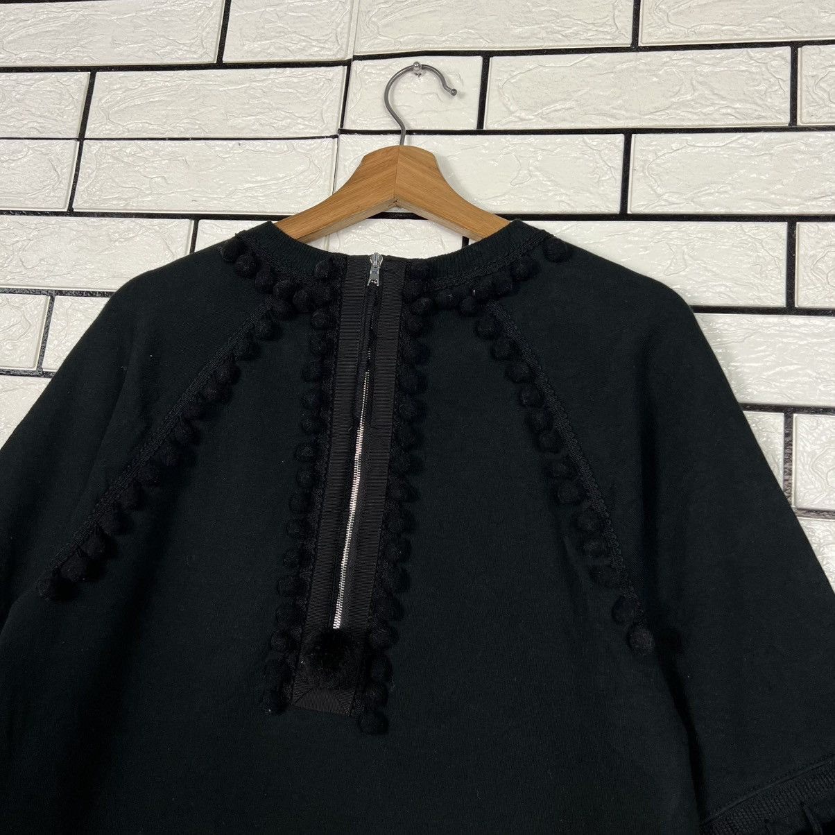 Marc Jacobs MARC JACOBS Black Half Zip on Back Long Shirt #4237-C193 Size S / US 4 / IT 40 - 18 Thumbnail