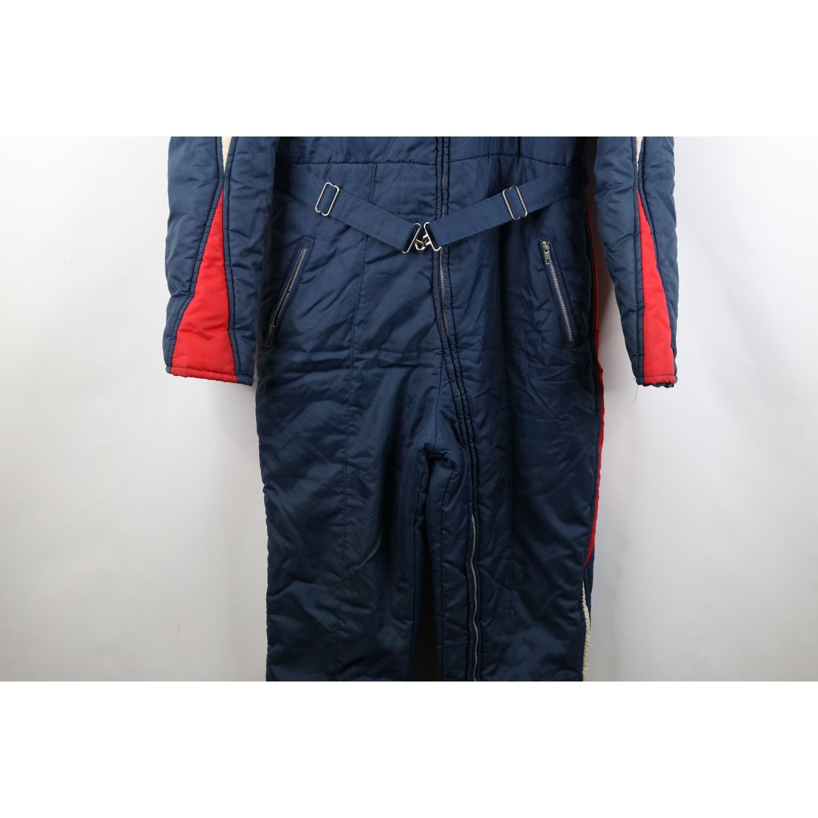 Vintage Vintage 70s Streetwear Hooded Snowmobile Snow Suit Size US L / EU 52-54 / 3 - 3 Thumbnail