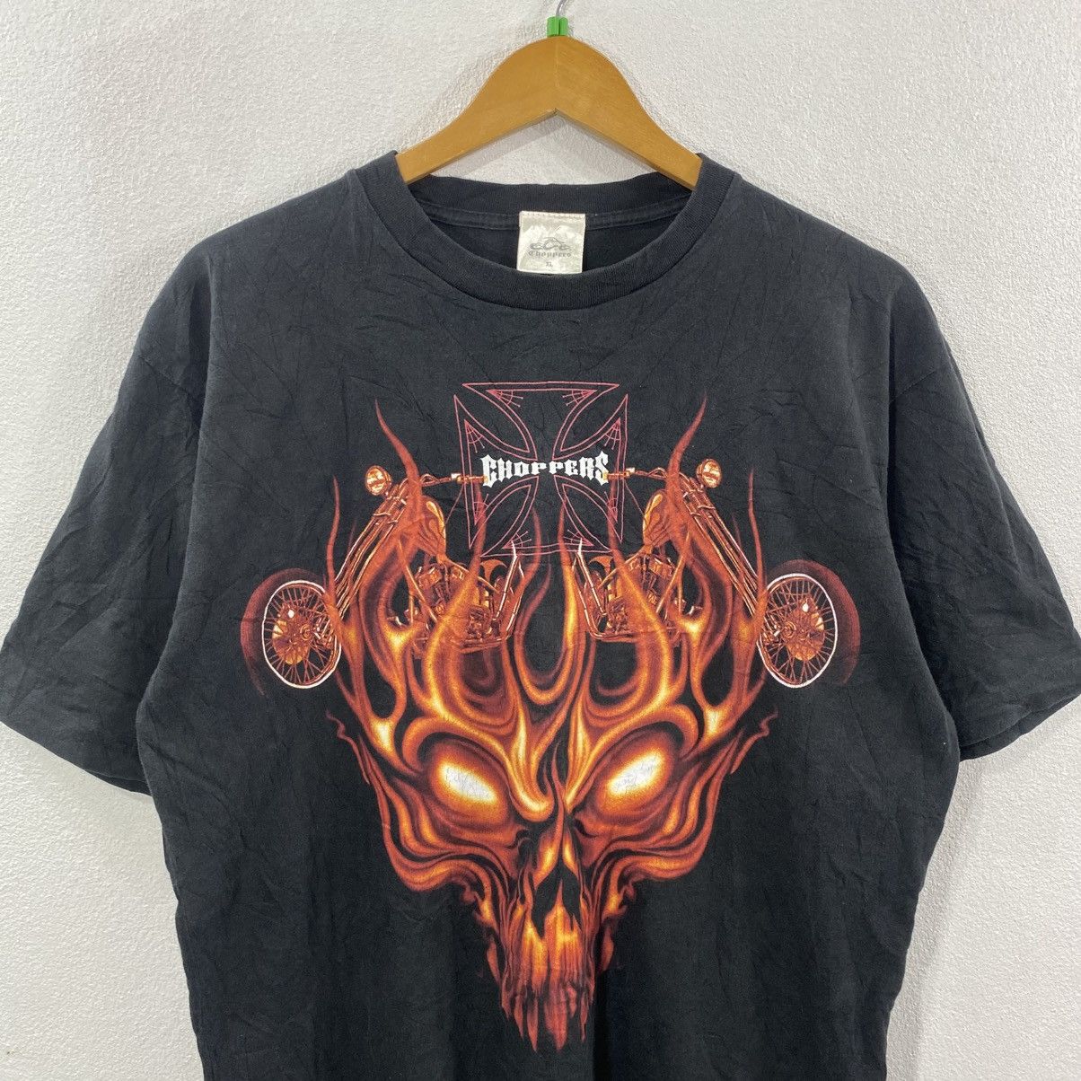 West Coast Choppers Y2K Skull Flames Choppers Mirror Print Size US L / EU 52-54 / 3 - 2 Thumbnail