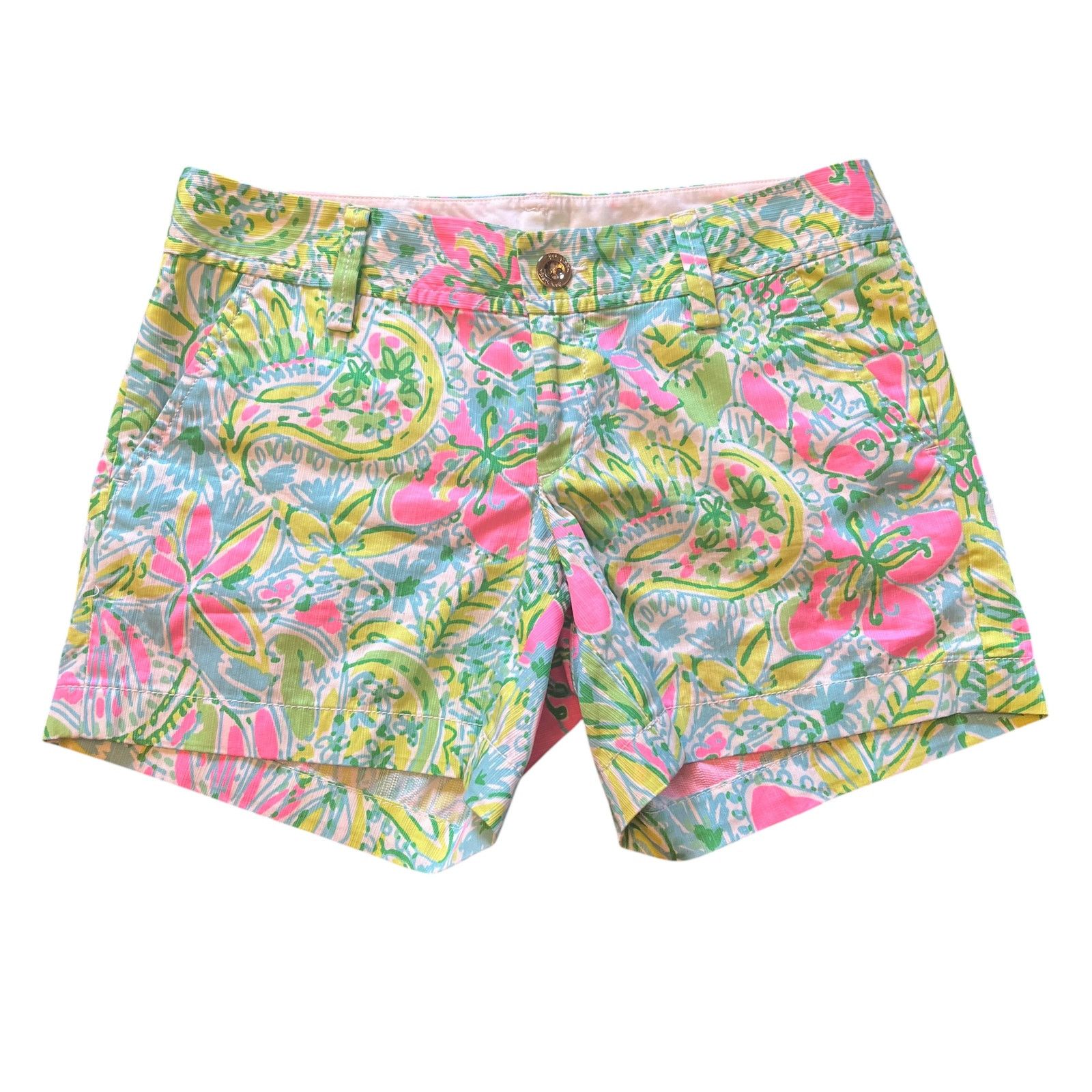 Lilly Pulitzer Lilly Pulitzer The Callahan Short Coconut Jungle Size 2 Size 26" / US 2 / IT 38 - 2 Thumbnail