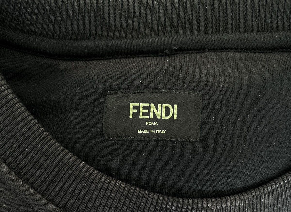 Fendi Very Rare Design Fendi Monster Eye Embroidered Sweatshirt Size US XL / EU 56 / 4 - 7 Thumbnail