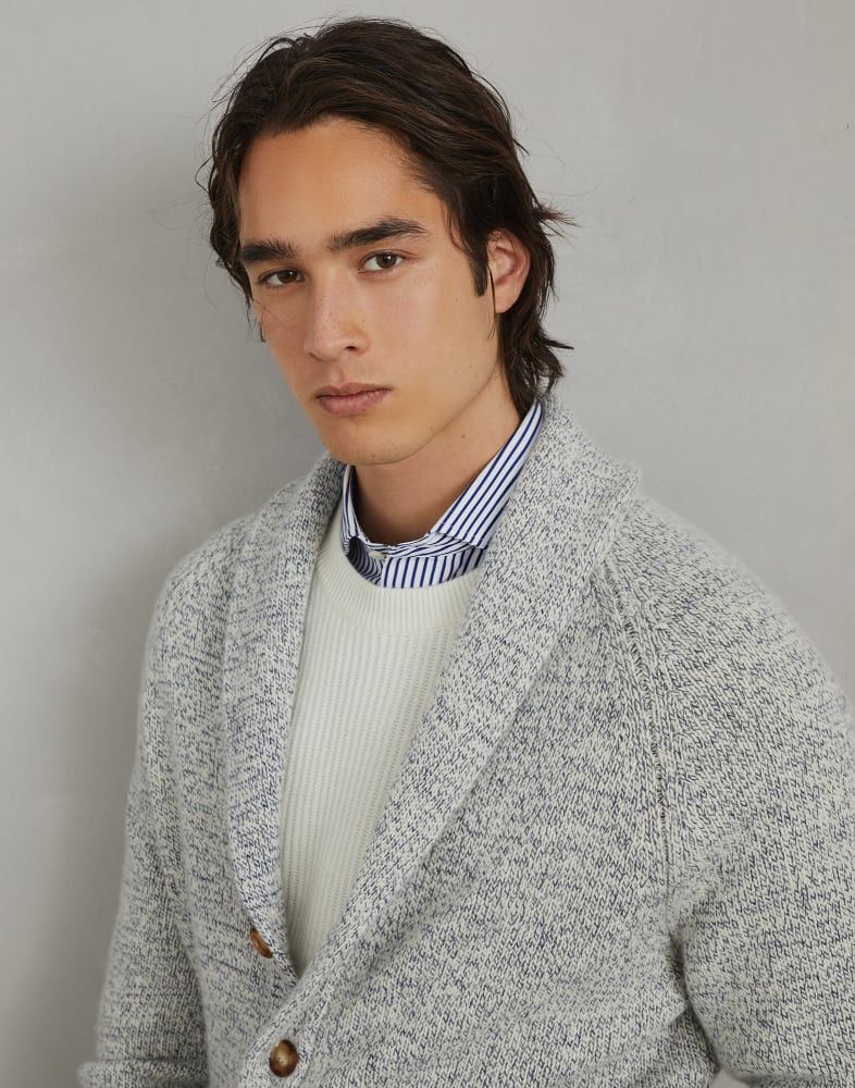 Brunello Cucinelli o1w1db10825 Cashmere Cardigan in Grey Size US XL / EU 56 / 4 - 2 Thumbnail