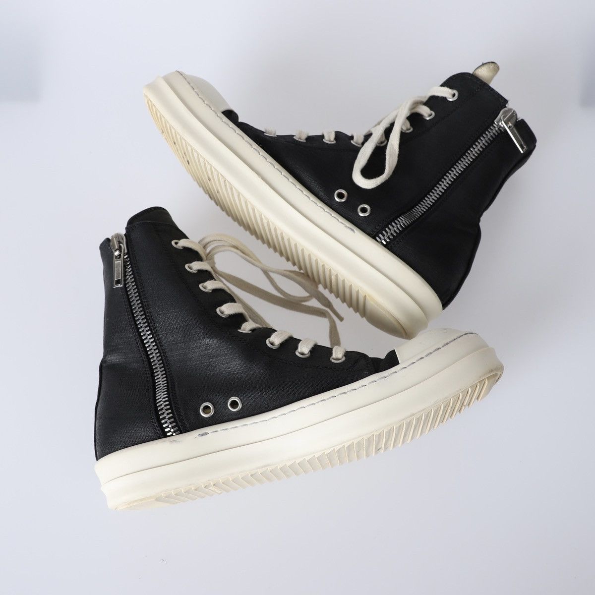 Rick Owens 39.5 / Rick Owens Waxed Ramones High Size US 9.5 / IT 39.5 - 5 Thumbnail