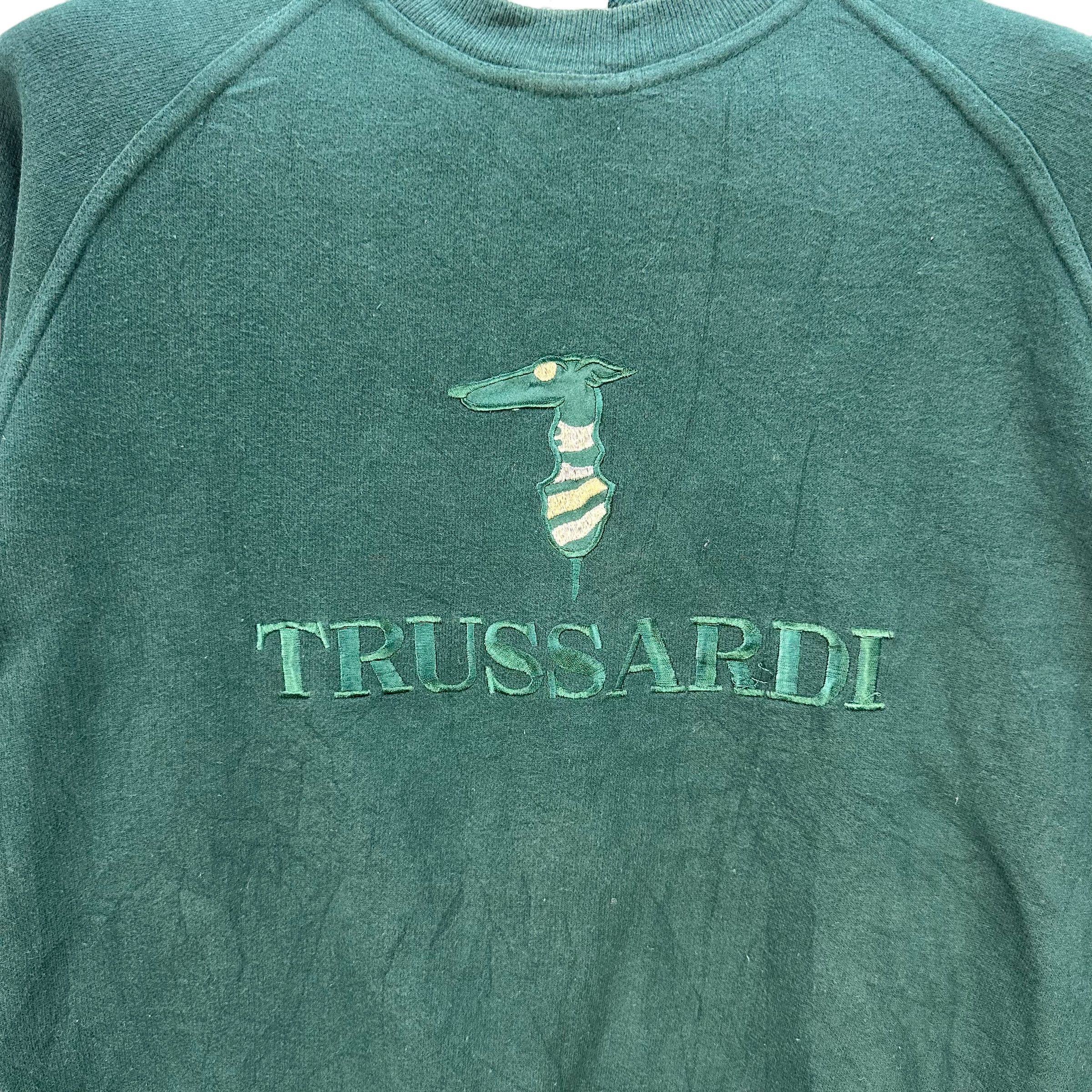 Trussardi TRUSSARDI EMBROIDERY BIG LOGO SWEATSHIRTS #7940-191 Size US XL / EU 56 / 4 - 3 Thumbnail