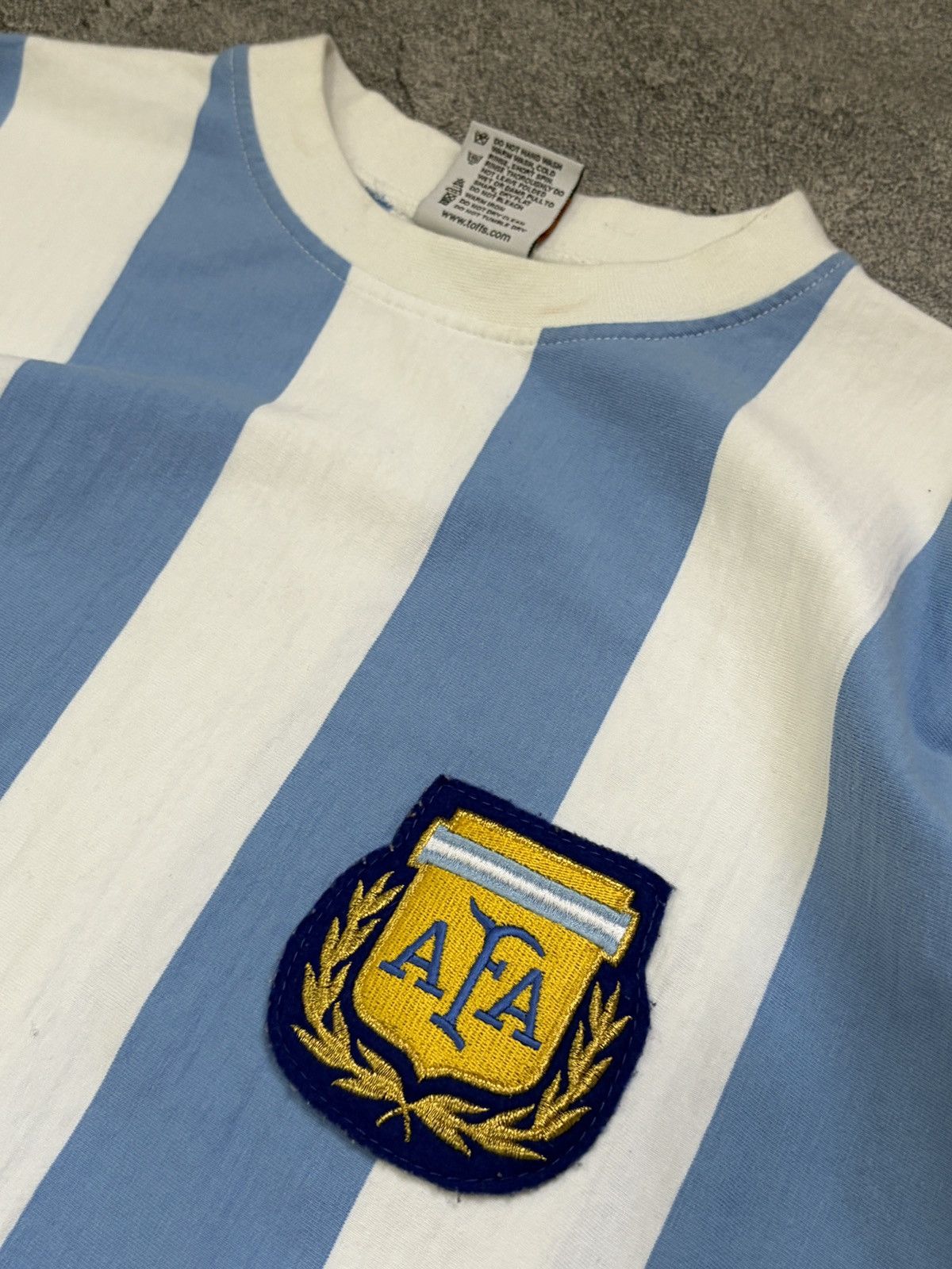 Toffs Toffs Argentina 1986 World Cup Maradona Home Tee XXL Size US XXL / EU 58 / 5 - 8 Thumbnail