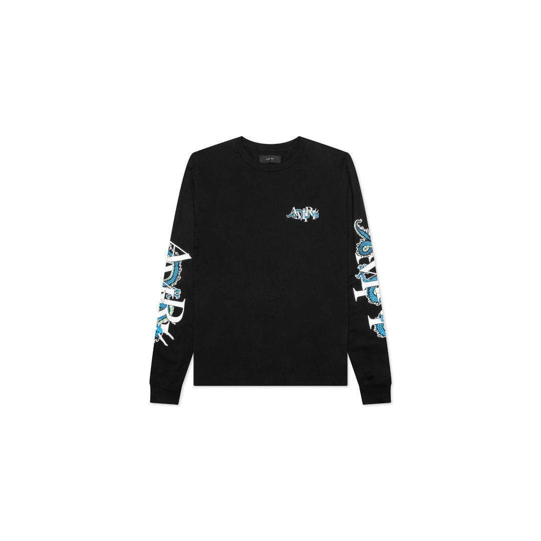 Amiri o1gr1nt0426 LNY Dragon L/S T-Shirt in Black Size US XL / EU 56 / 4 - 1 Thumbnail