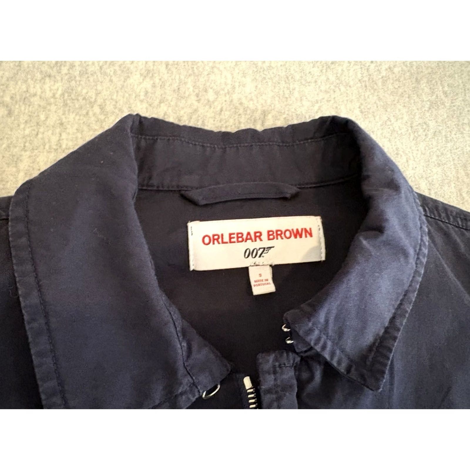 Orlebar Brown Orlebar Brown Jacket Navy Blue Full Zip 007 James Bond S Men Canvas Zip Navy Blue Small Size US S / EU 44-46 / 1 - 2 Thumbnail