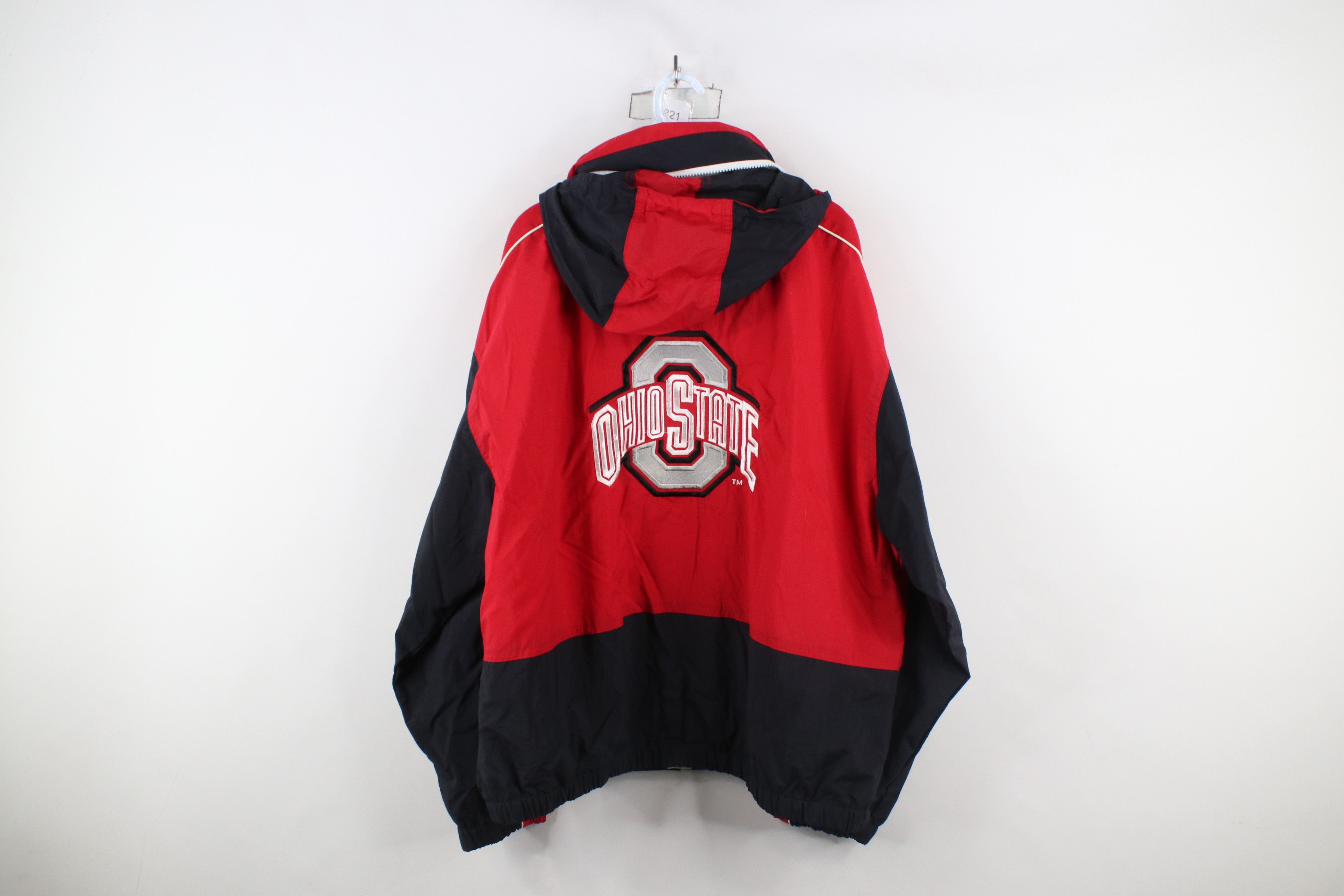 Vintage Vintage 90s Ohio State University Hooded Windbreaker Jacket Size US XL / EU 56 / 4 - 13 Thumbnail
