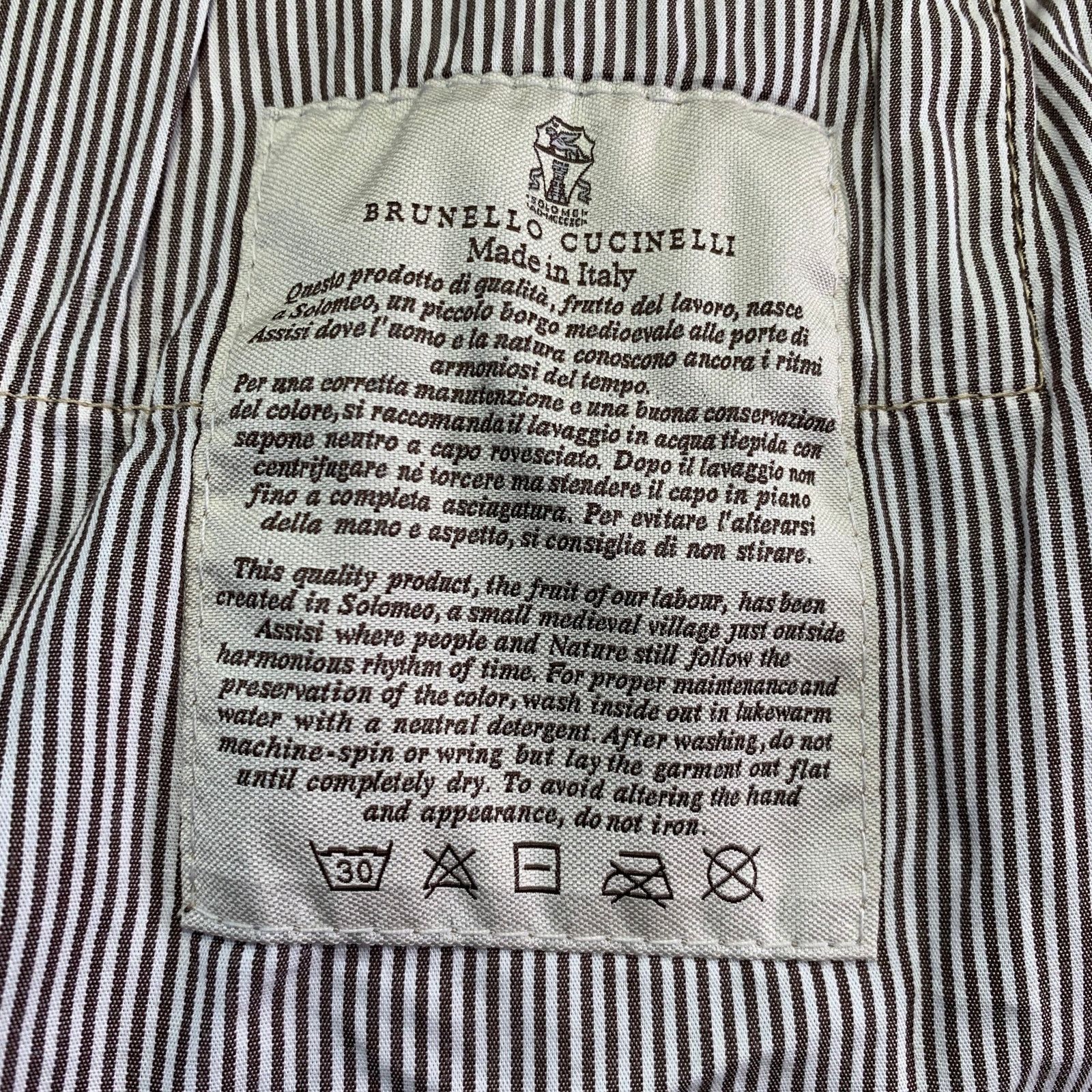 Brunello Cucinelli BRUNELLO CUCNELLI Cotton Twill Monili Cuffed Casual Pants Size 32" / US 10 / IT 46 - 8 Thumbnail