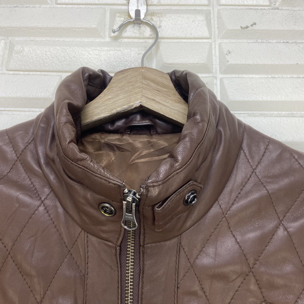 Genuine Leather × Japanese Brand Good Day Sheepskin Quilted Biker Racing Leather Jacket Size US S / EU 44-46 / 1 - 7 Thumbnail