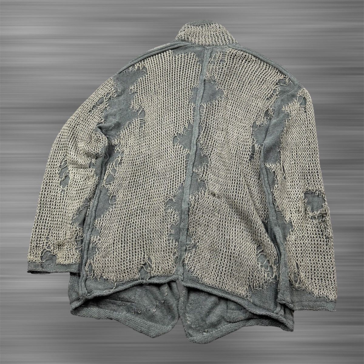 Maison MIHARA YASUHIRO MIHARA YASUHIRO DISTRESSED CARDIGAN Gray Size US M / EU 48-50 / 2 - 7 Thumbnail