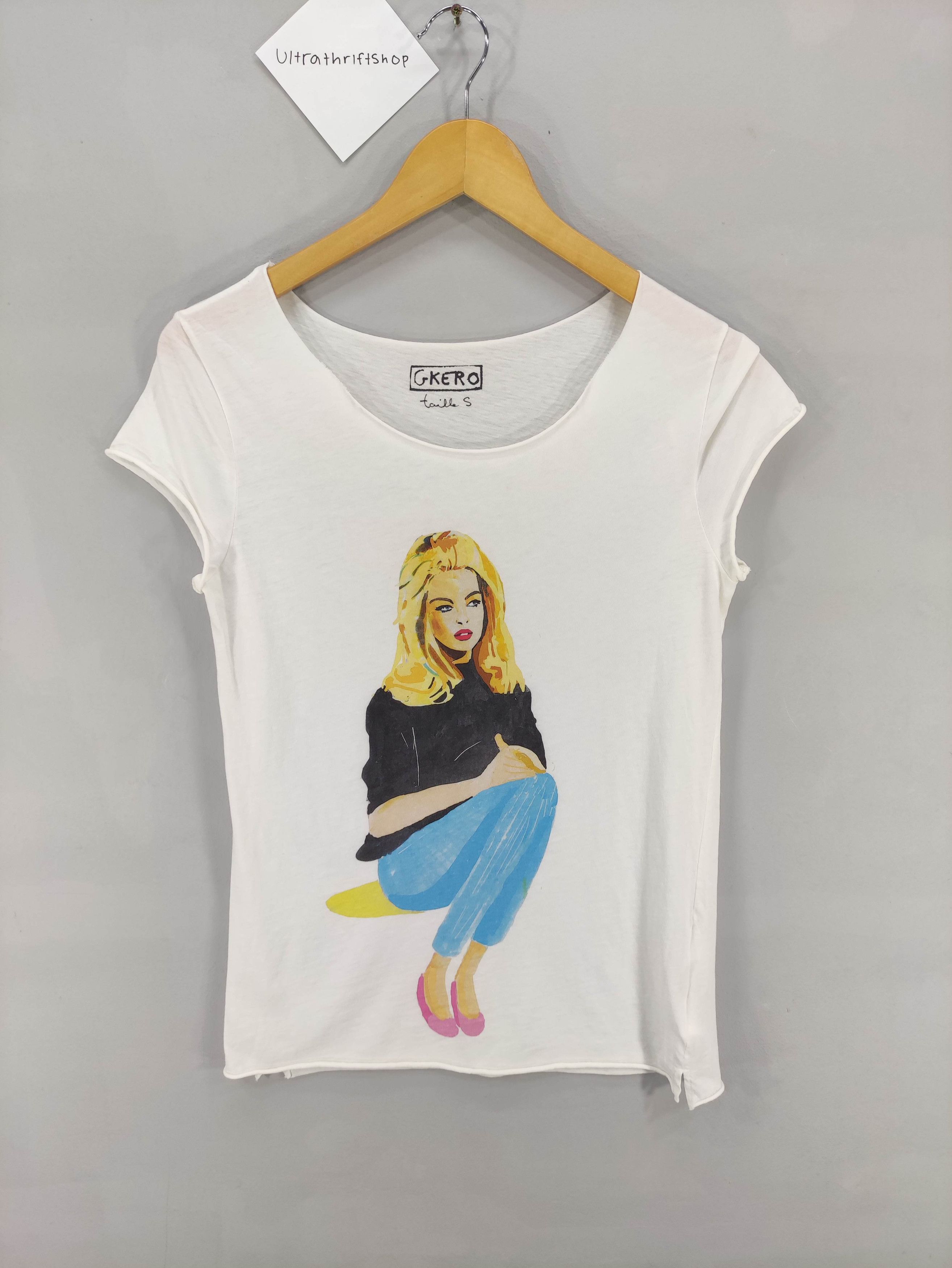 Japanese Brand Vintage Greko Graphic Women Logo Short Sleeve Size XXS / US 00 / IT 34 - 1 Thumbnail