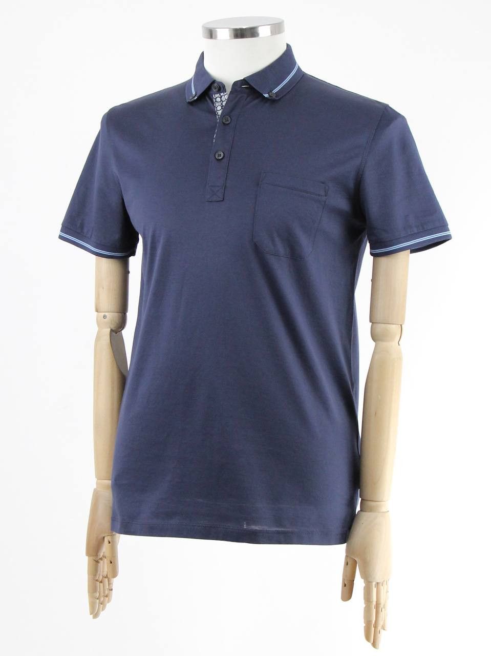 Hugo Boss HUGO BOSS Blue Regular Shirt Size US M / EU 48-50 / 2 - 2 Thumbnail