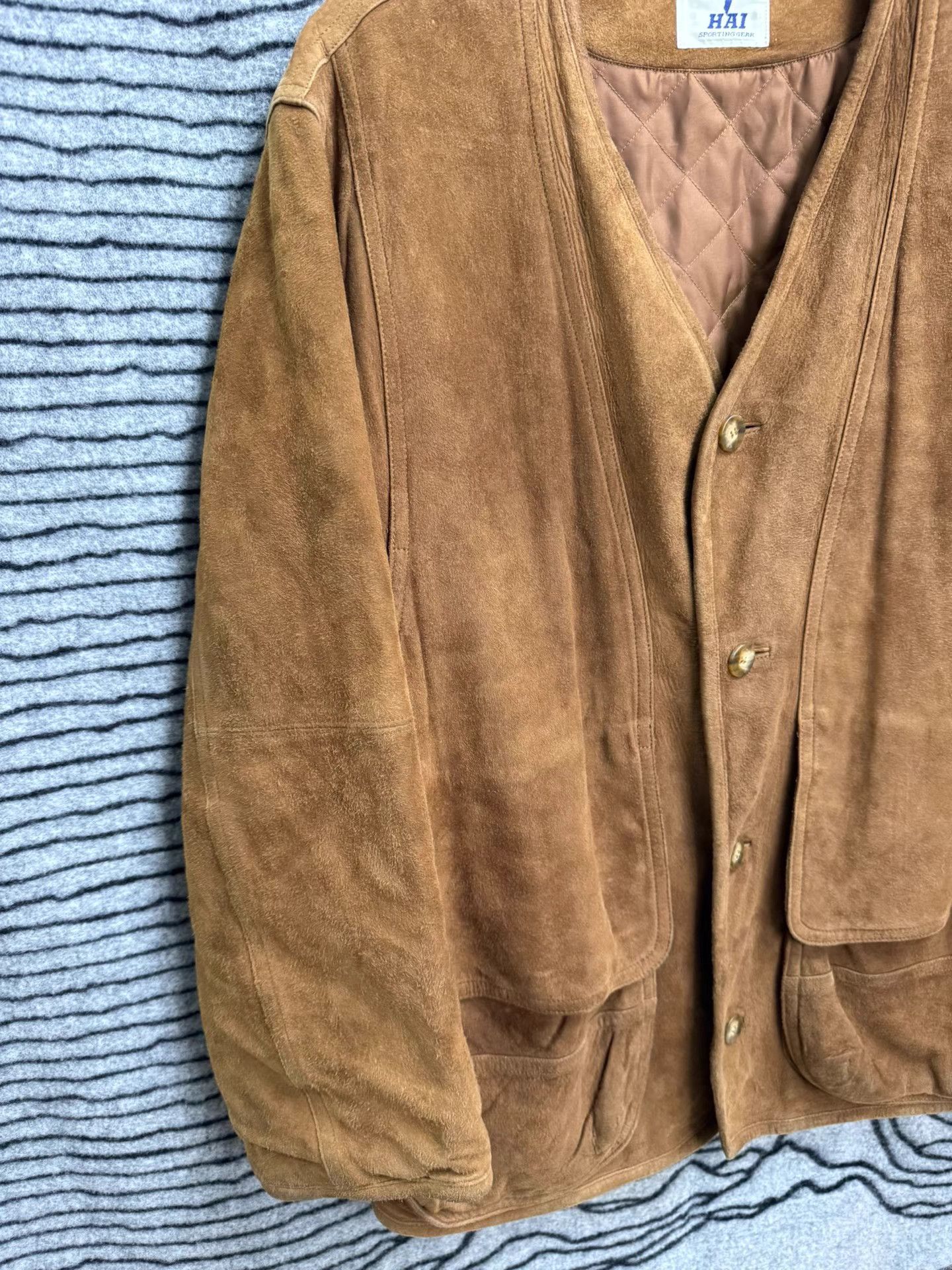 Issey Miyake ISSEY MIYAKE HAI SPORT Sheepskin Kimono Jacket K20 Size US XL / EU 56 / 4 - 2 Thumbnail