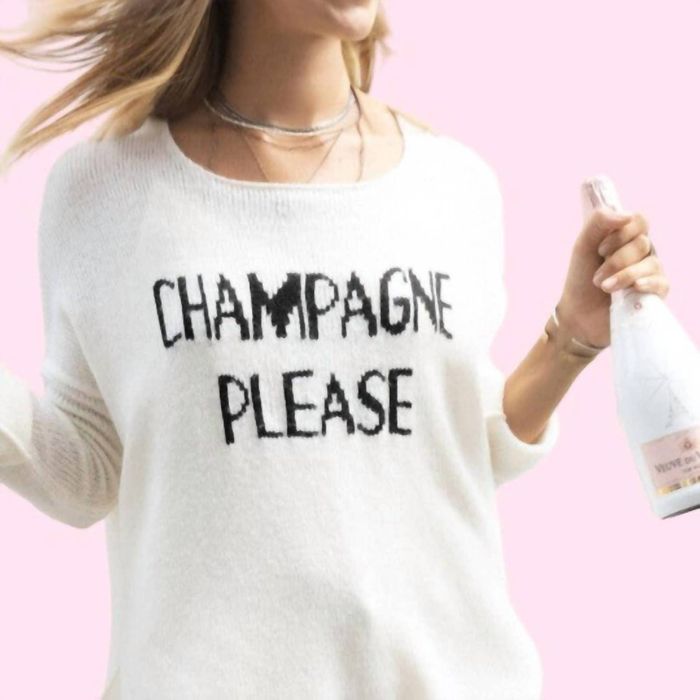 Fig Champagne Please Sweater main image 1