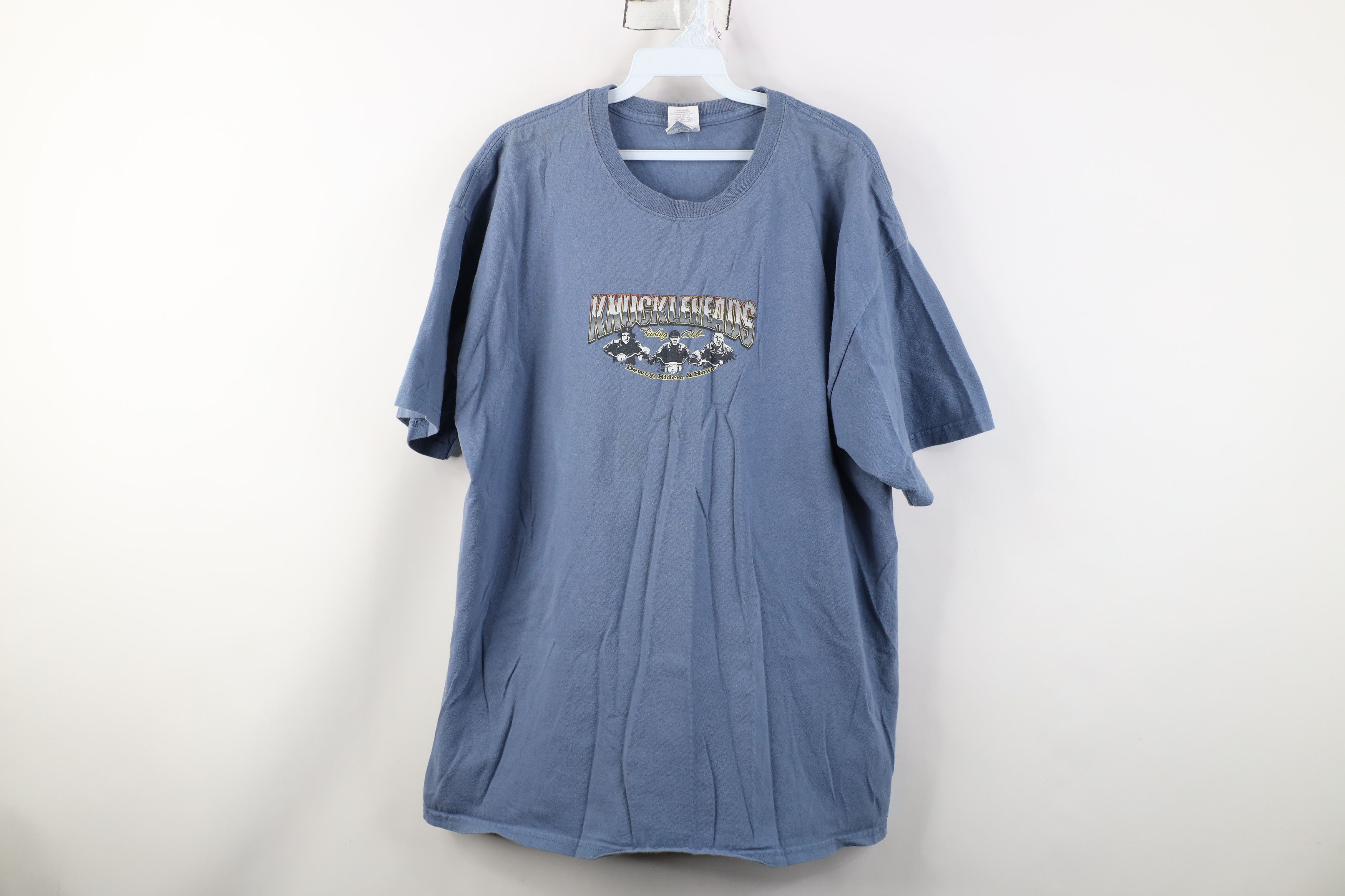 Vintage Vintage Y2K Three Stooges Knuckleheads Riding Club T-Shirt Size US XL / EU 56 / 4 - 1 Thumbnail