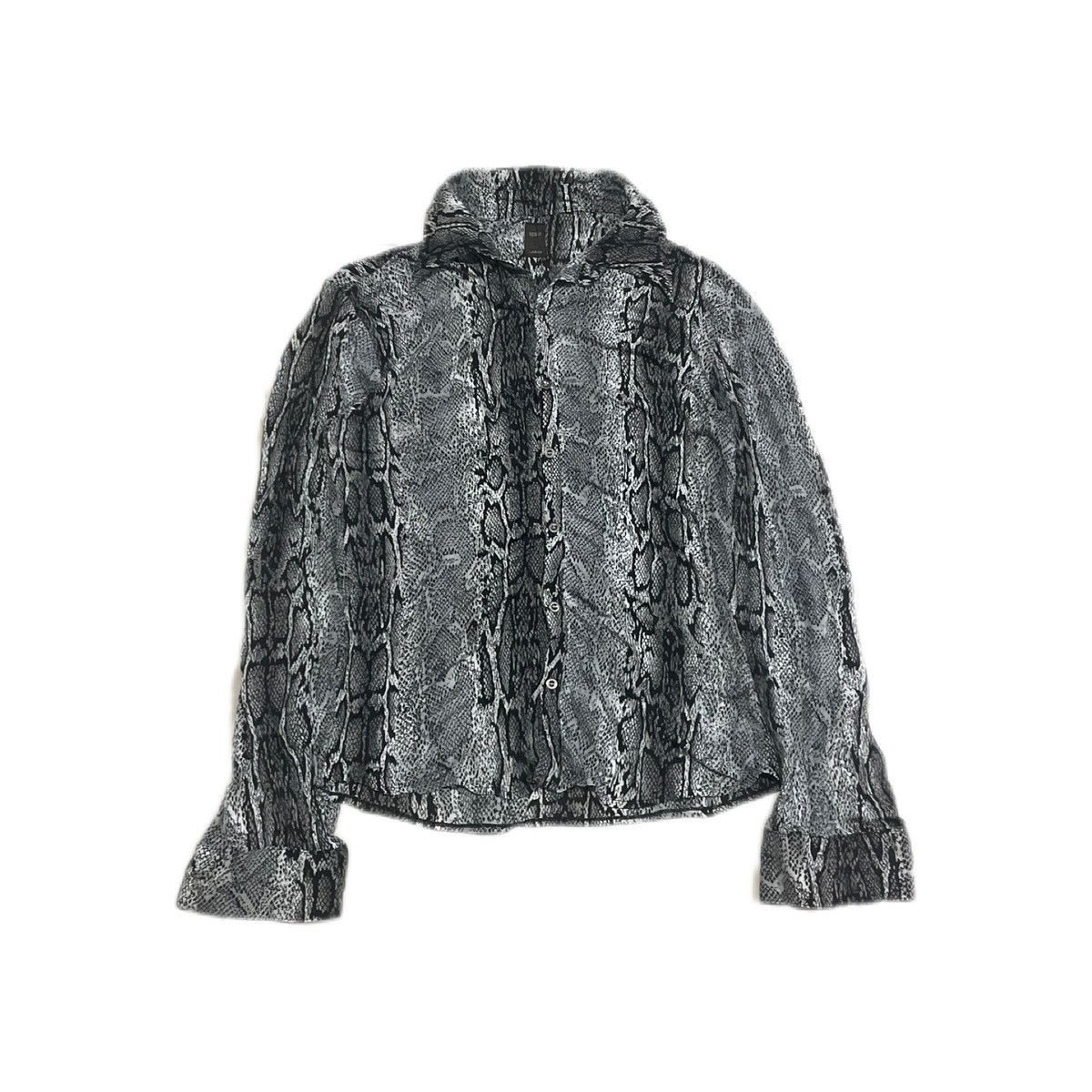 Hysteric Glamour × If Six Was Nine × Japanese Brand 🔥Sick Y2K Agate Snakeskin Rayon Shirt Goth Punk Size US L / EU 52-54 / 3 - 2 Thumbnail