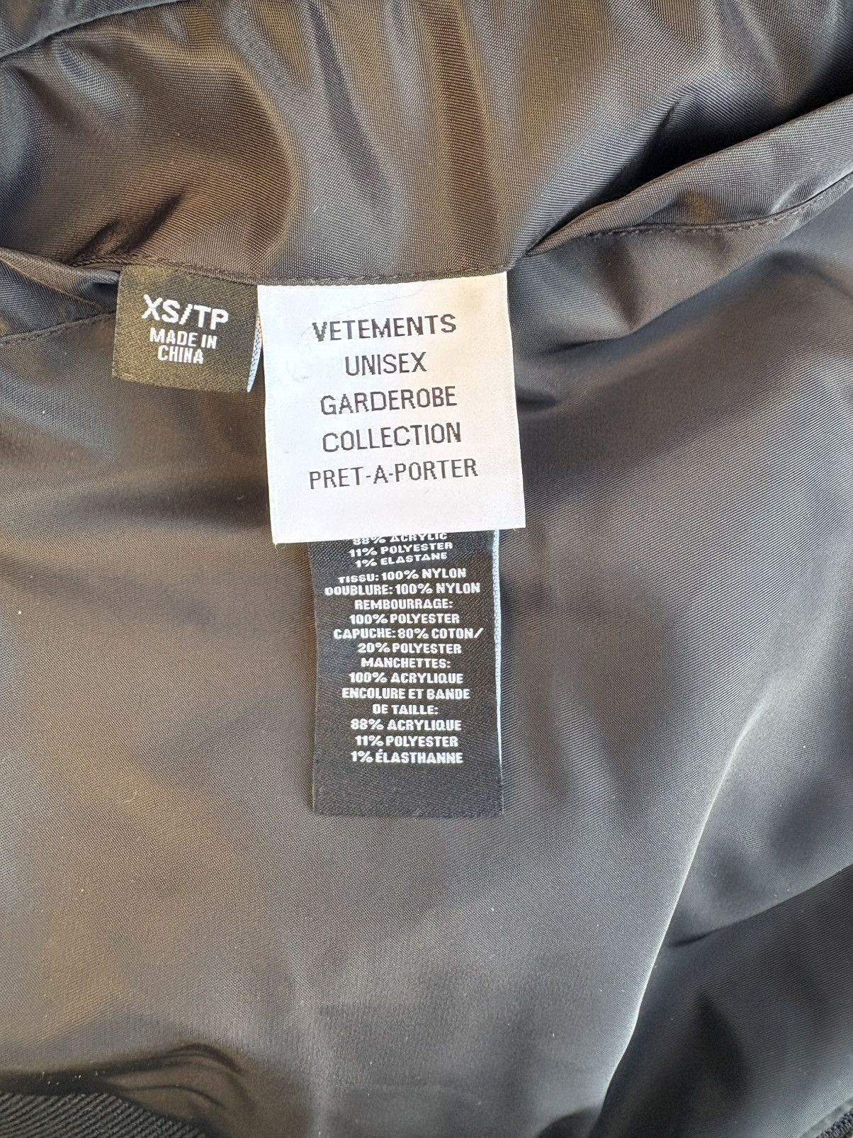 Alpha Industries × Vetements Vetements Alpha Industries Bomber Size US XS / EU 42 / 0 - 13 Thumbnail