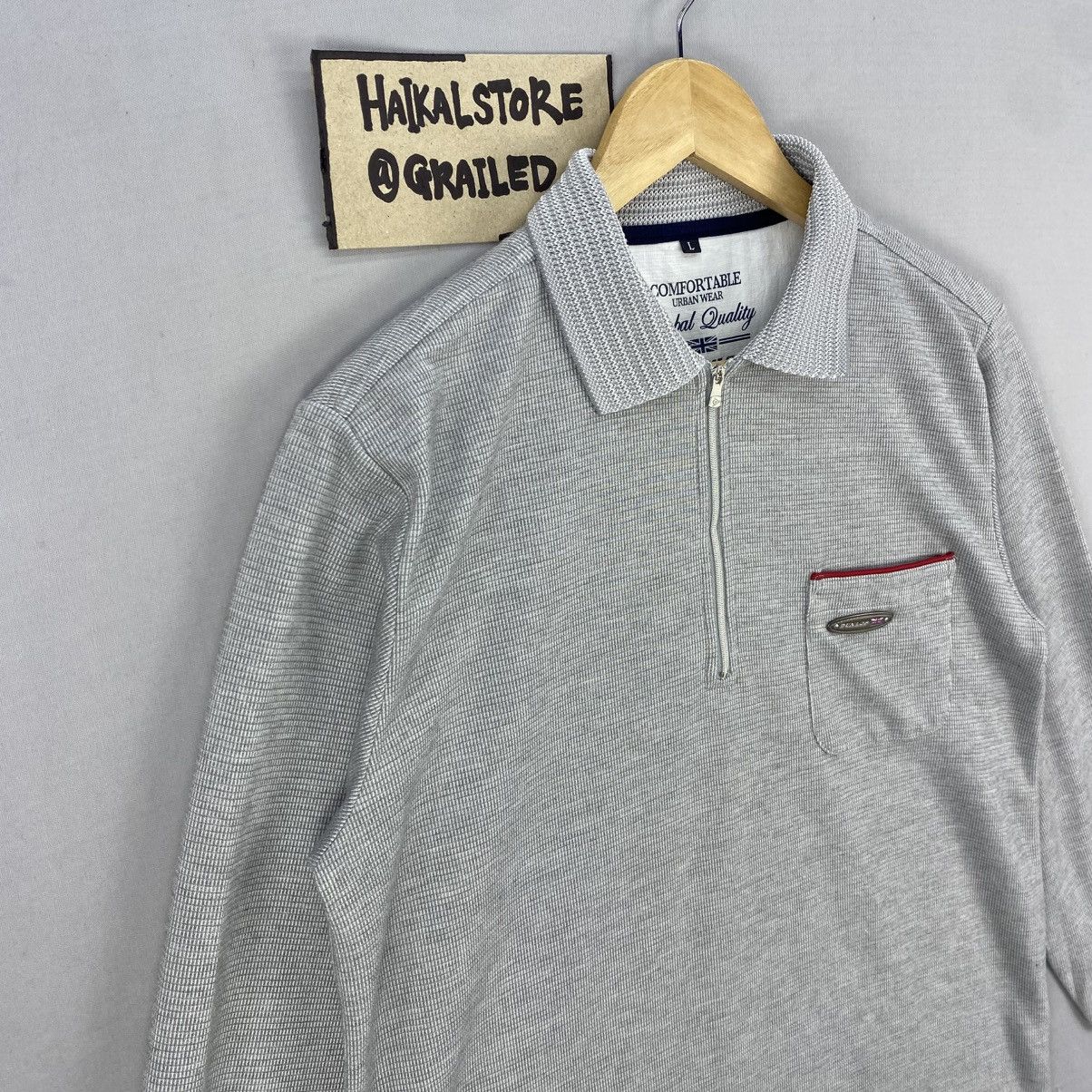 Dunlop Vintage Dunlop Collection Polo Long sleeve Half Zipper Size US S / EU 44-46 / 1 - 2 Thumbnail
