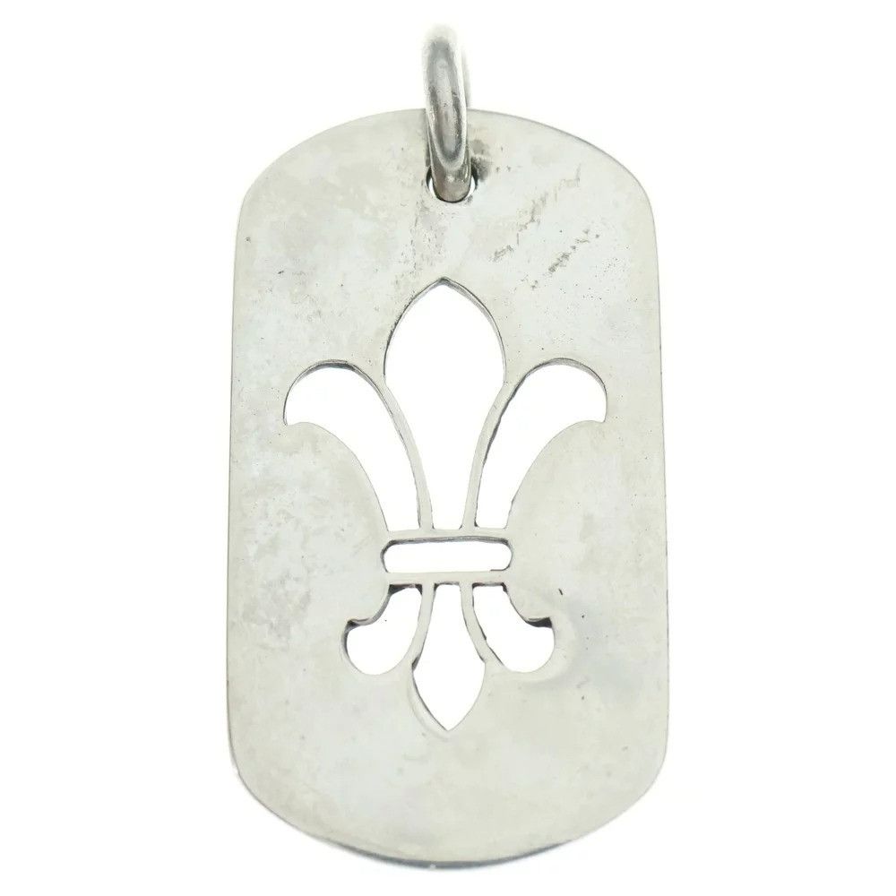 Chrome Hearts 🔥 CHROME HEARTS LARGE FLEUR CUT OUT DOG TAG Size ONE SIZE - 3 Thumbnail