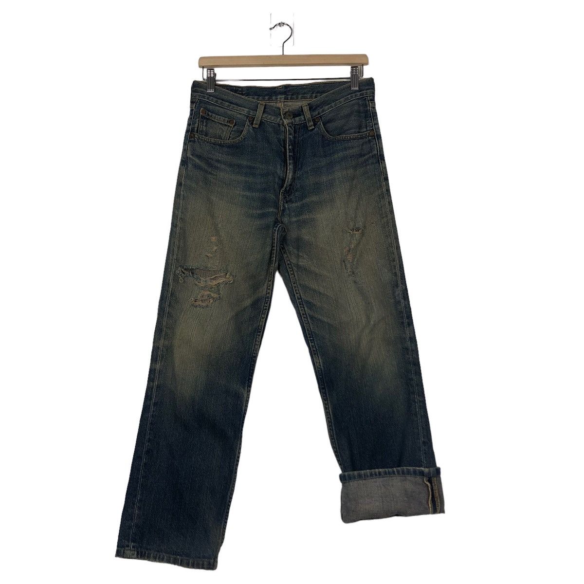Levi's 🔥Vintage Levi’s Denim Jeans Biker Wear Japan Made Size US 30 / EU 46 - 11 Thumbnail