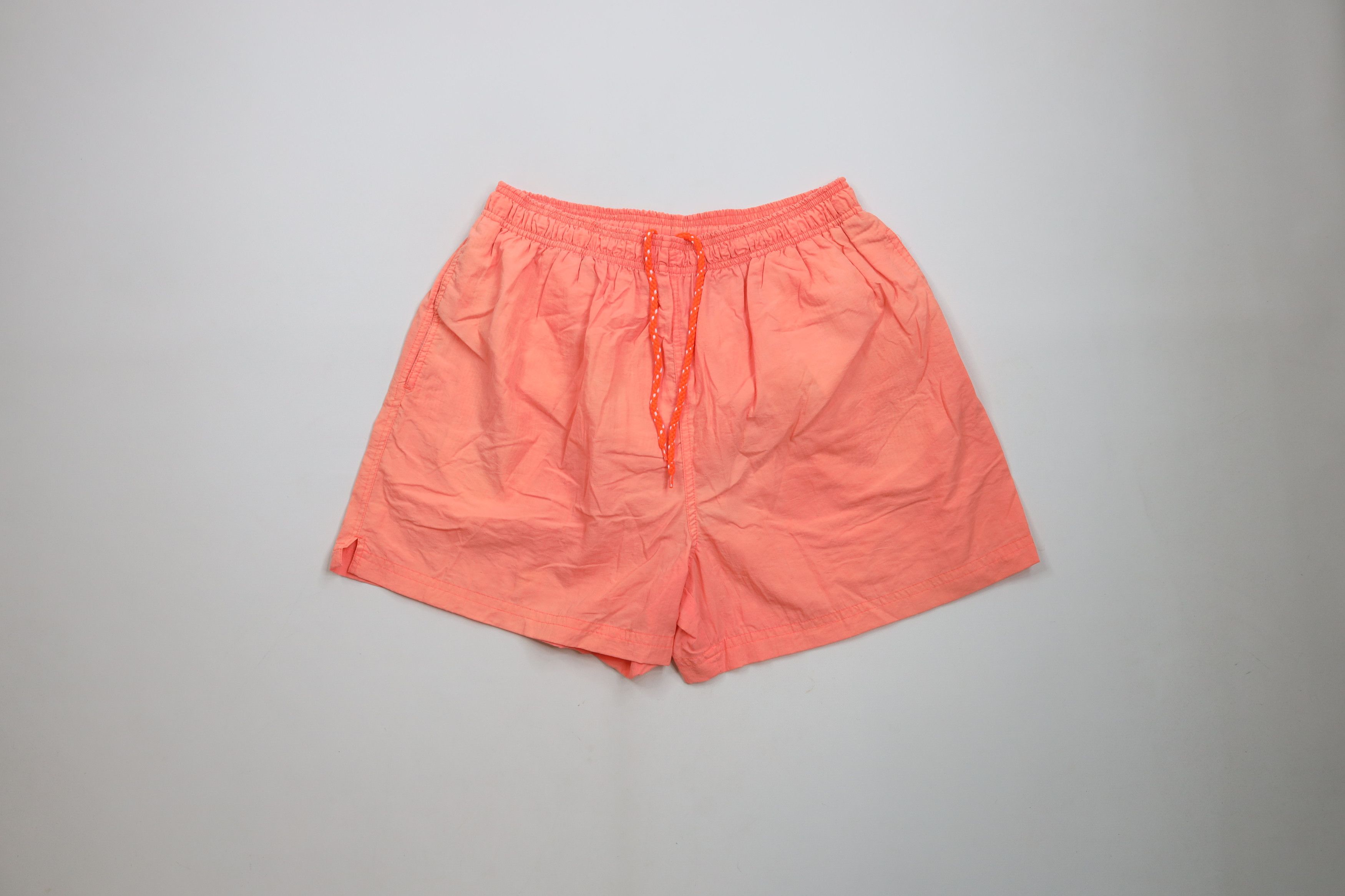 Vintage Vintage 90s Streetwear Above Knee Shorts Swim Trunks Coral Size US 36 / EU 52 - 1 Thumbnail