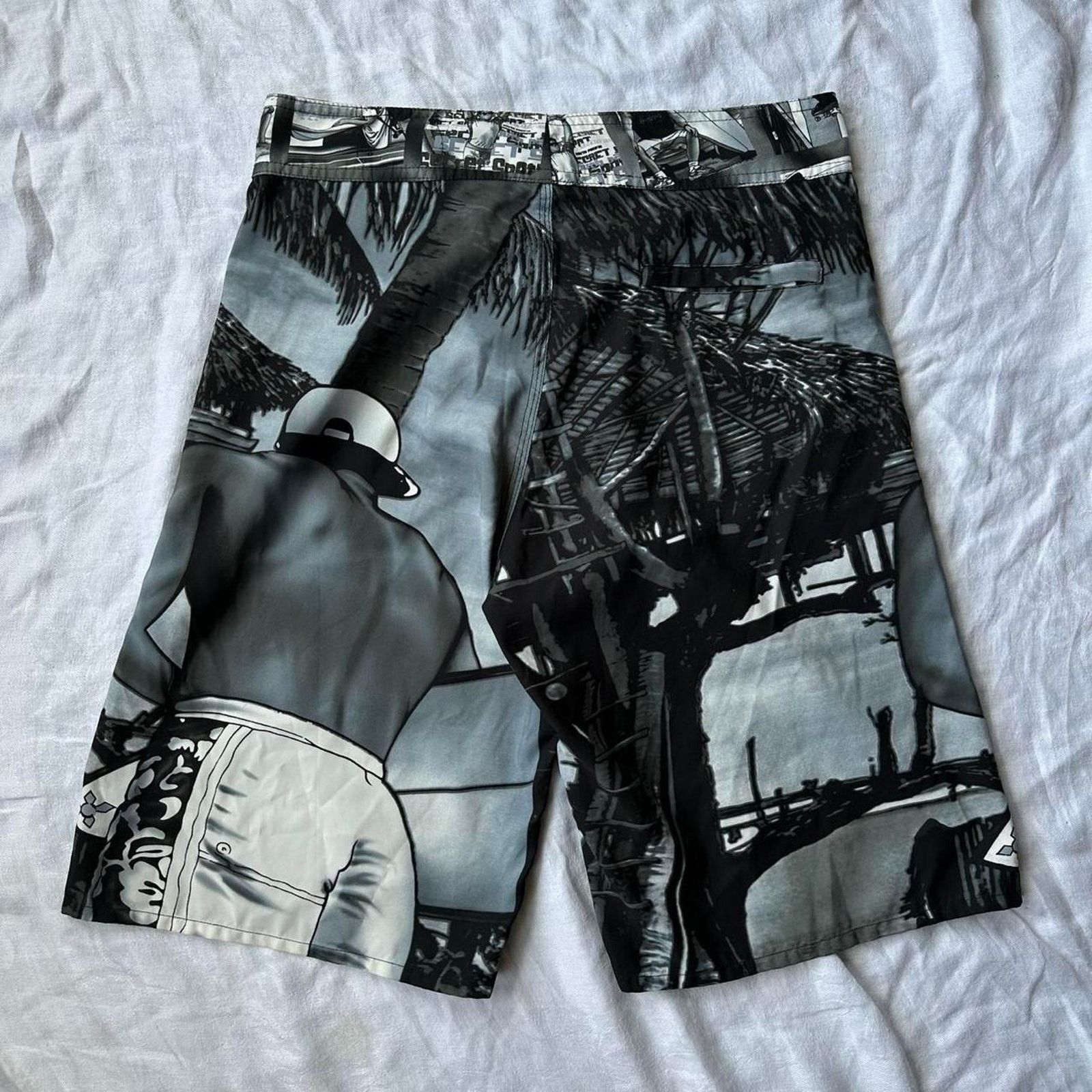 Vintage Y2K 2000s AOP Board Shorts Swim Surf Trunks Bathing Suit Size US 30 / EU 46 - 7 Thumbnail