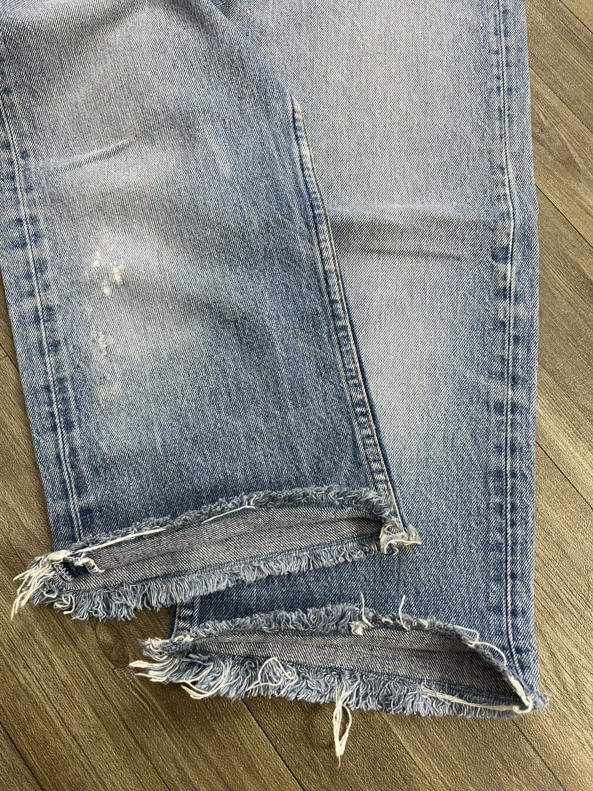 Levi's Vintage Clothing 🇺🇸1970s Vintage Levis 501XX Cut Off Straight Leg Blue Jeans Size US 29 - 14 Thumbnail