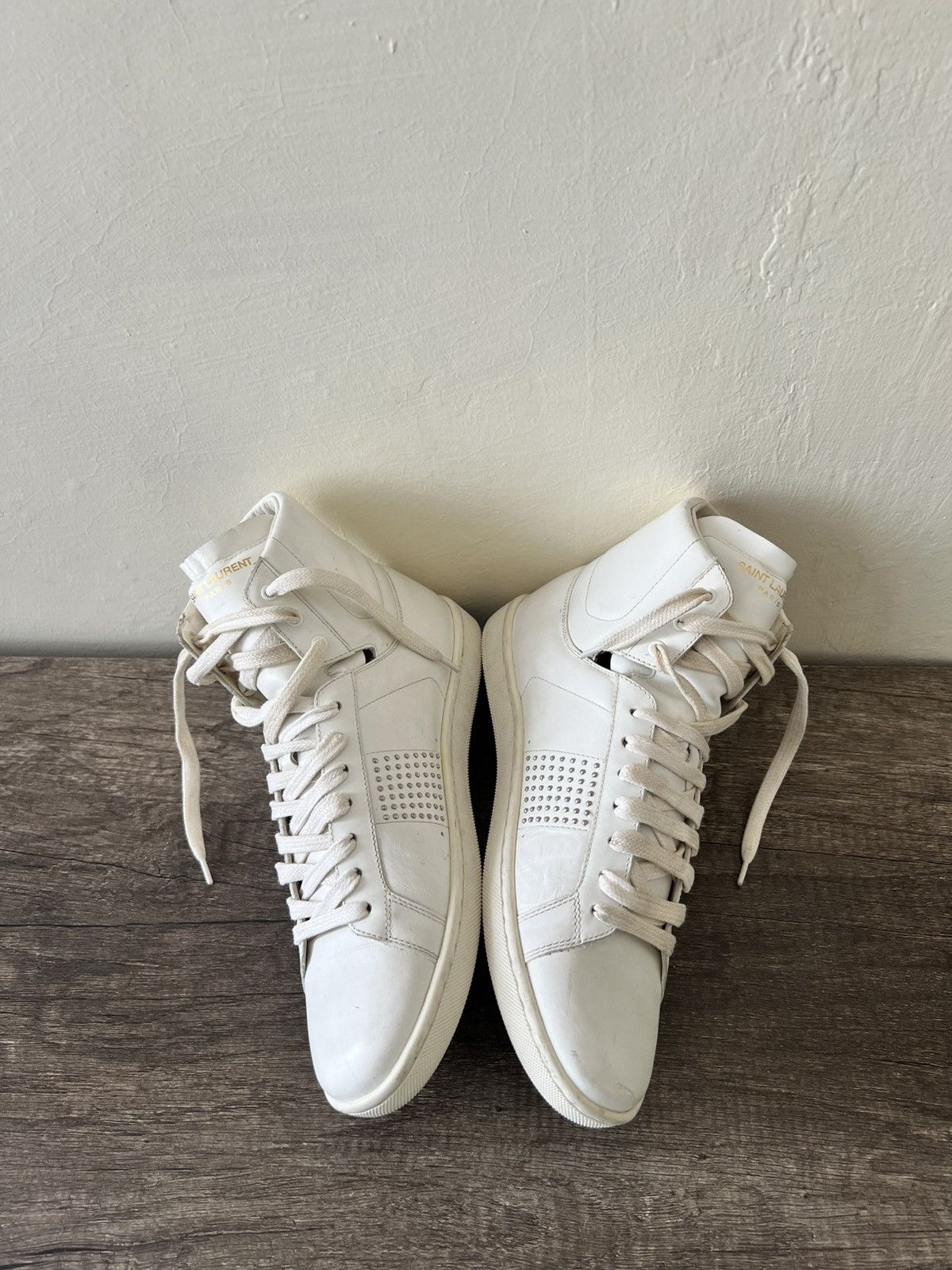 Saint Laurent Paris SAINT LAURENT PARIS SL/01H HIGH-TOP Size US 8.5 / IT 38.5 - 3 Thumbnail