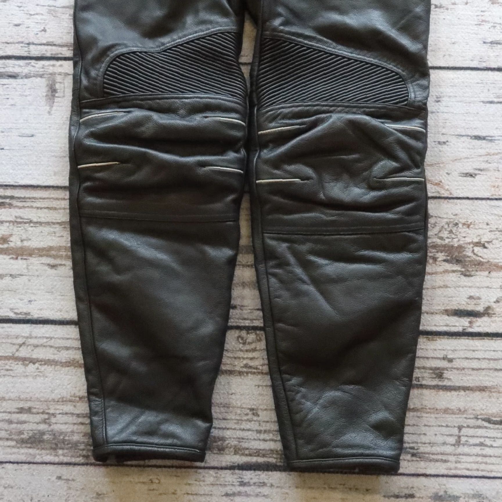 Alpinestars Alpinestars Motorcycle Leather Pants Men Size 52 Black - 29in Inseam 32in Waist Leather Chino Style N/A Size US 36 / EU 52 - 3 Thumbnail