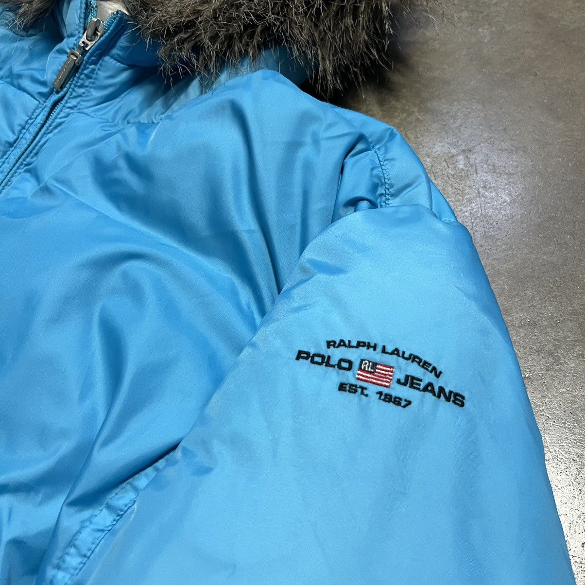Polo Ralph Lauren Vintage Polo Ralph Lauren Puffer Jacket Fur Hood Down Filled Size L / US 10 / IT 46 - 6 Thumbnail