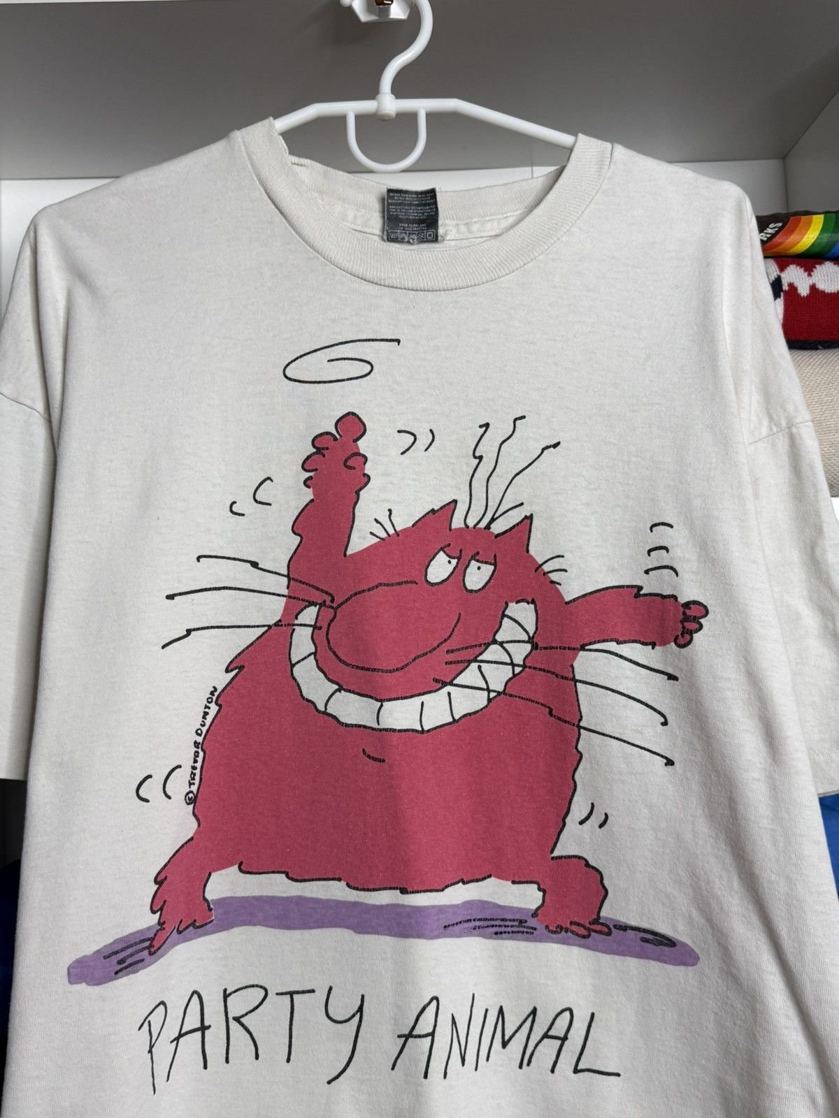 Other Vintage 90s Screen Stars Trevor Dunton Party Animal t-shirt Size US XL / EU 56 / 4 - 3 Thumbnail