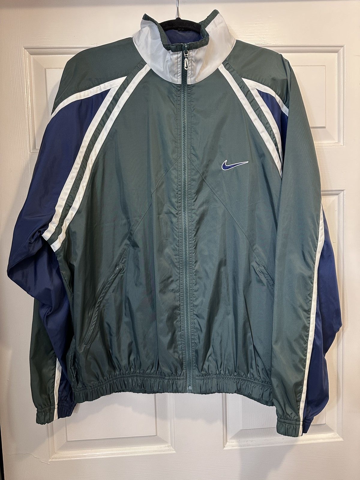 Nike × Vintage 90s Vintage Nike Windbreaker Trainer Size US XL / EU 56 / 4 - 1 Thumbnail