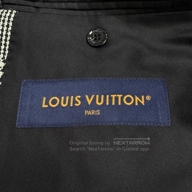 Louis Vuitton Louis Vuitton Houndstooth wool cropped blazer jacket Size US M / EU 48-50 / 2 - 2 Thumbnail
