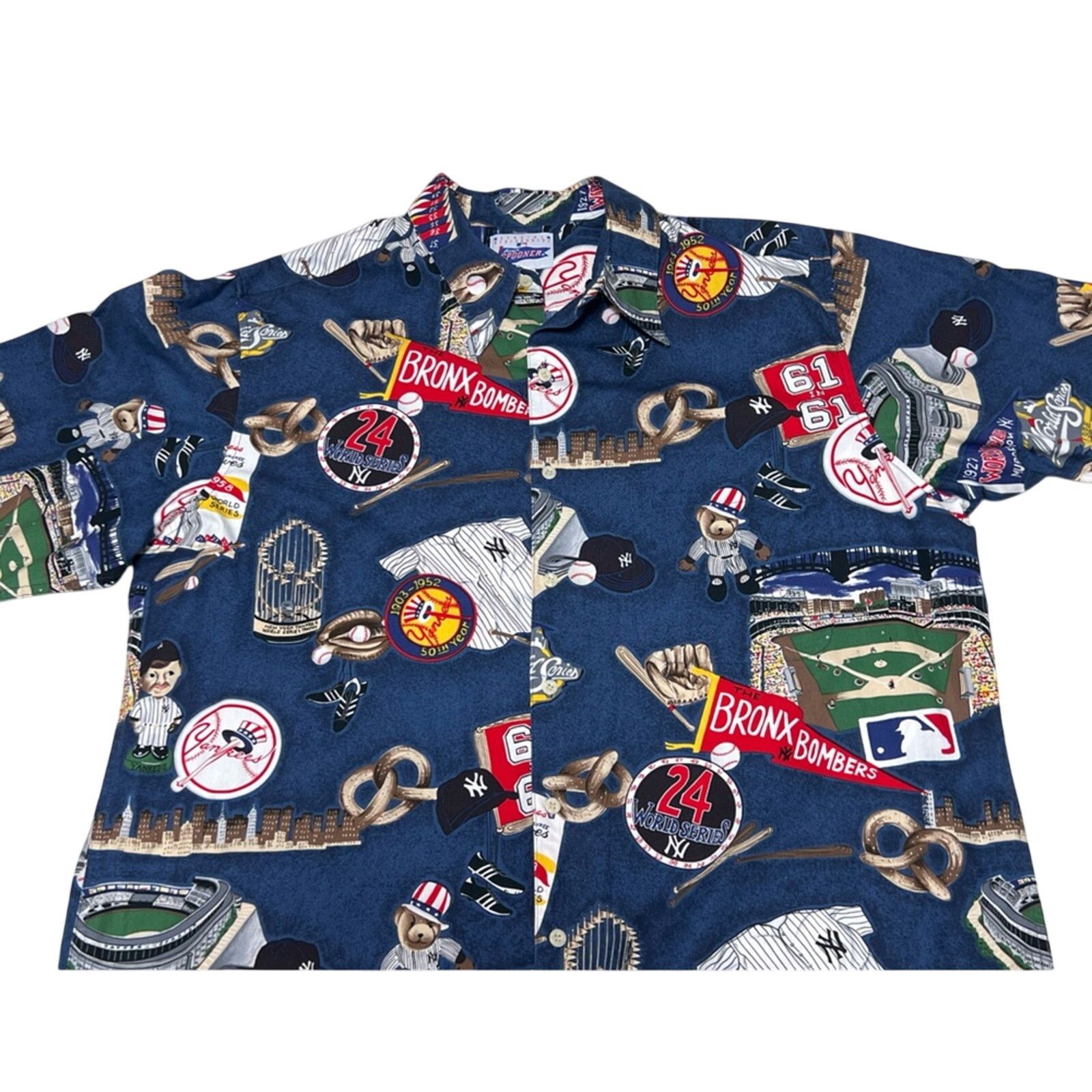 Reyn Spooner Reyn Spooner Shirt XL New York Yankees World Series Hawaiian Size US XL / EU 56 / 4 - 4 Thumbnail