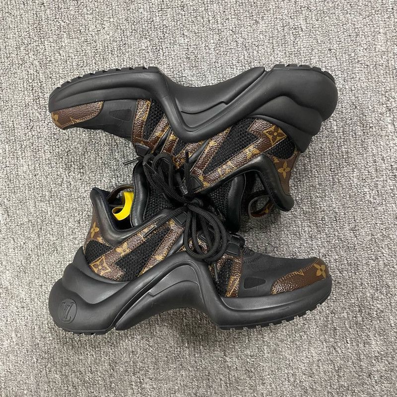 Louis Vuitton Louis Vuitton Archlight Sneakers for Women in Black -2508 Size US 6 / IT 36 - 5 Thumbnail