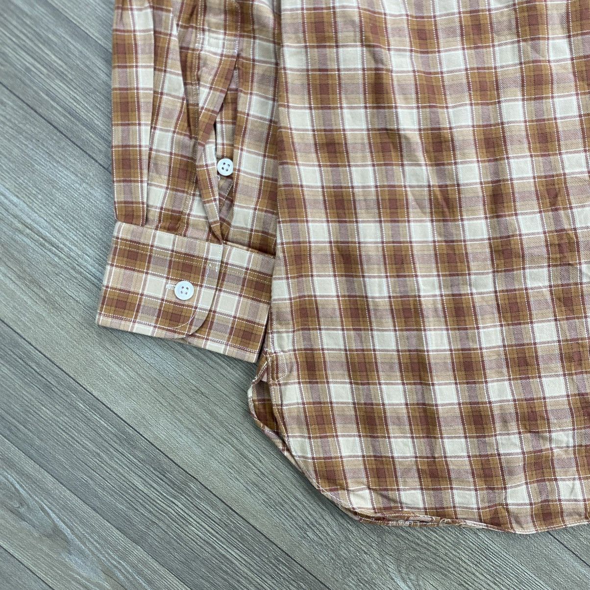 Dior 1990s Vintage Christian Dior Monsieur Plaid Flannel Shirt Size M / US 6-8 / IT 42-44 - 9 Thumbnail