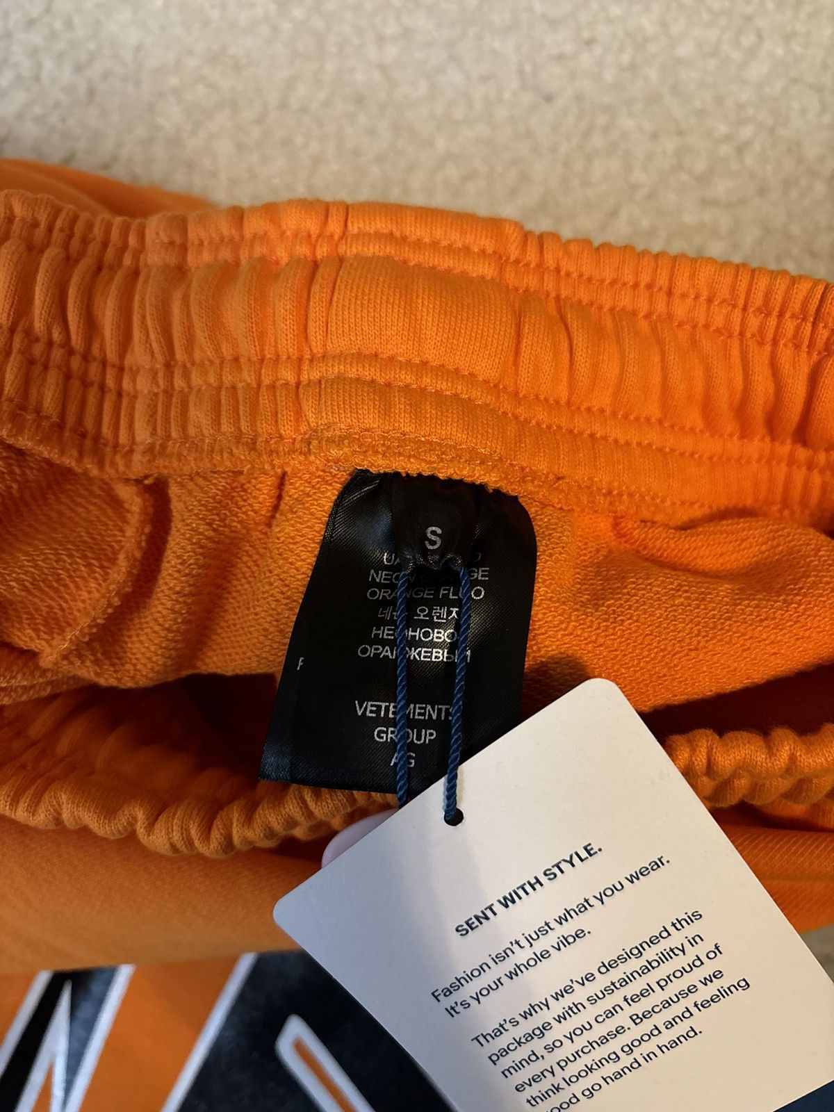 Vetements Vetements Hi Speed Fashion Wide Sweatpants Orange Size US 30 / EU 46 - 7 Thumbnail