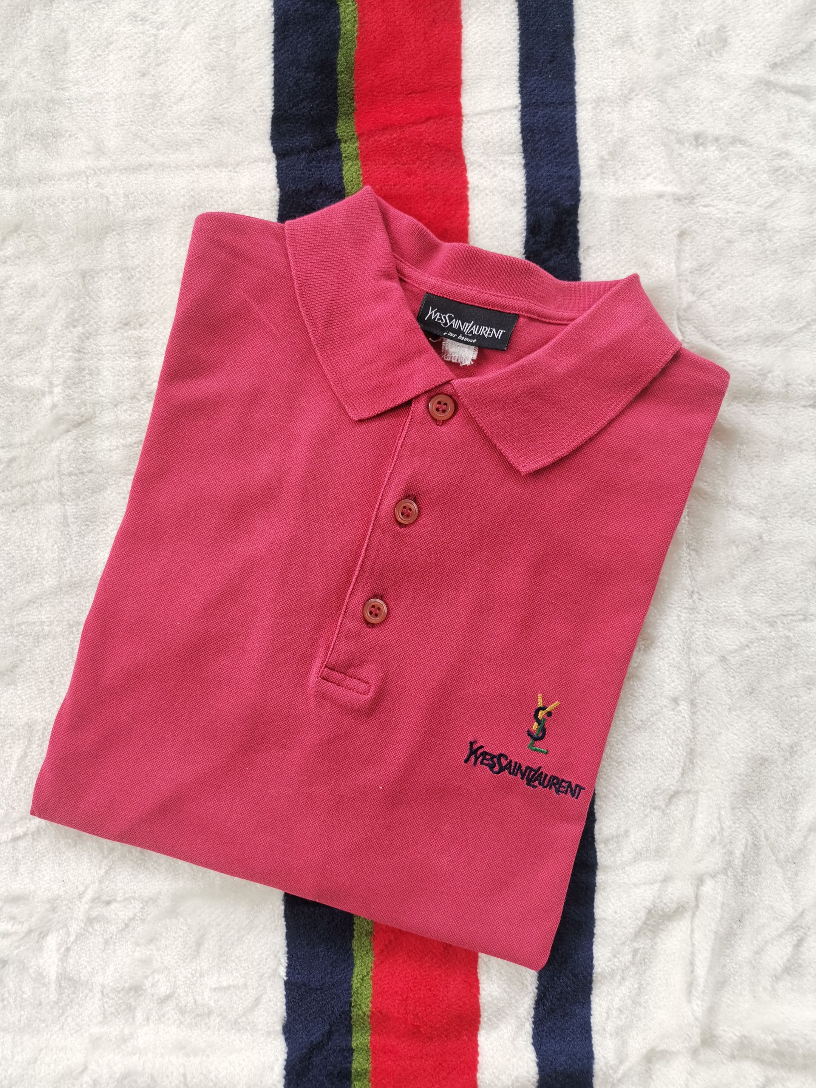 Yves Saint Laurent YVES SAINT LAURENT POLOS SHIRT Size US L / EU 52-54 / 3 - 1 Thumbnail