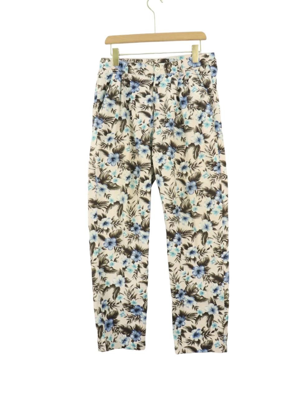 Japanese Brand × URBAN RESEARCH DOORS Urban Research Floral Motif Linen Cotton Blend Trouser Size US 31 - 3 Thumbnail