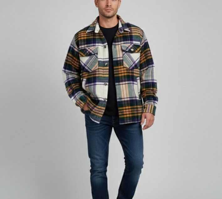 Other Japanese brand flannel jacket Size US M / EU 48-50 / 2 - 1 Thumbnail