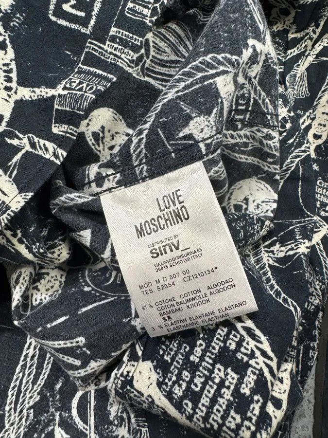 Moschino Moschino Galaxy Map Black & White Shirt Size US S / EU 44-46 / 1 - 7 Thumbnail