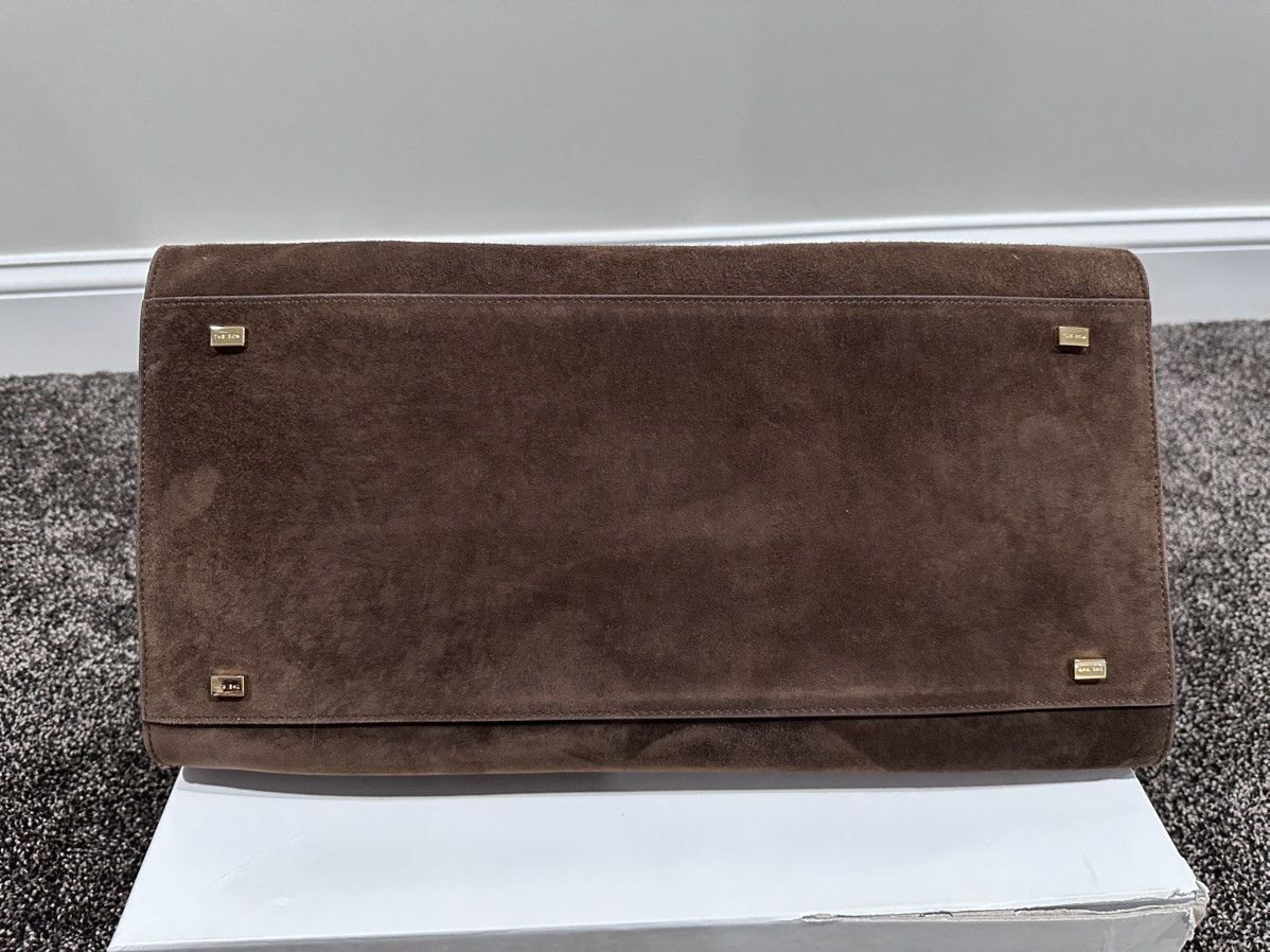 The Row The Row Soft Margaux 15 Brown Suede Leather Top Handle Bag Size ONE SIZE - 14 Thumbnail