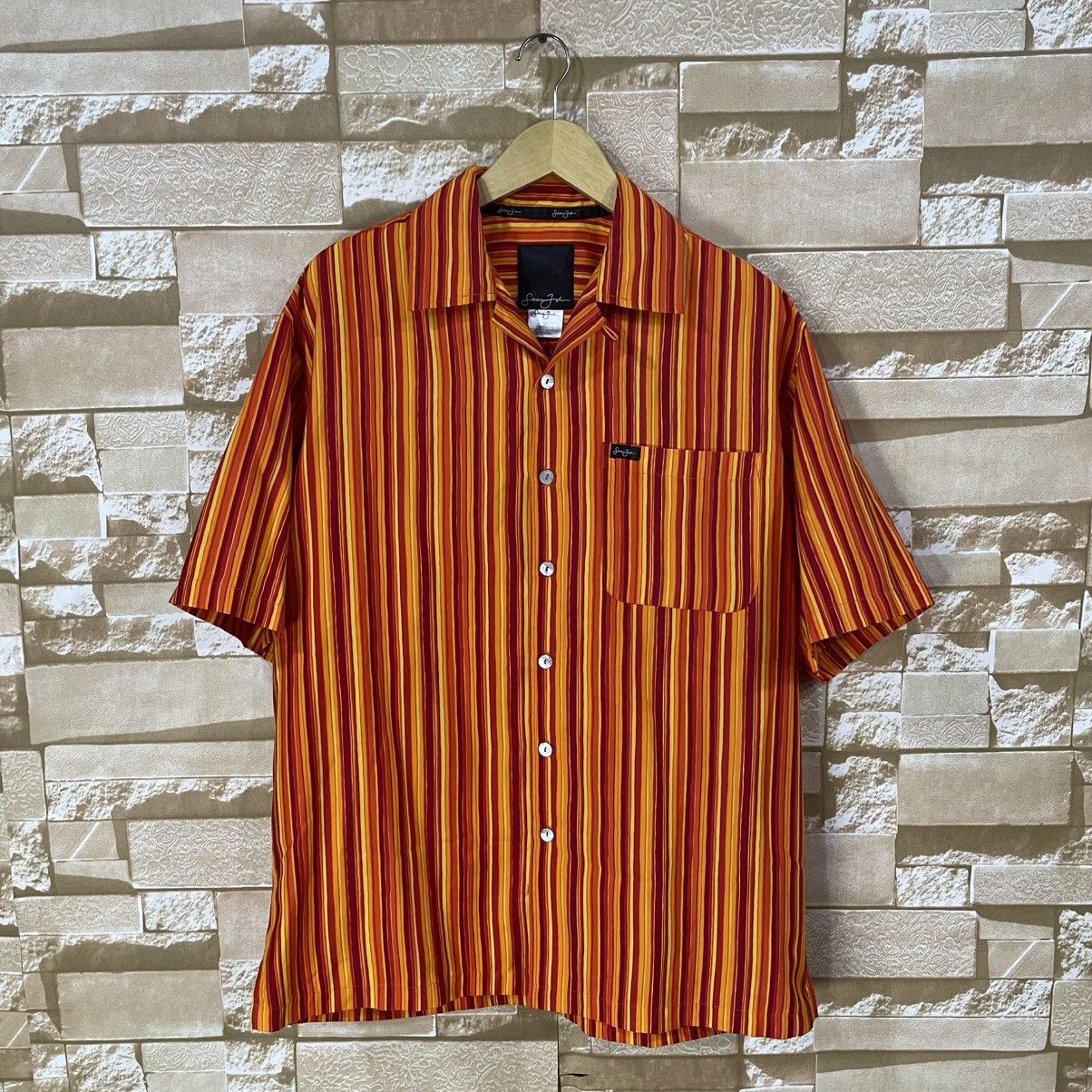 Sean John Sean John striped short-sleeved y2k Size US M / EU 48-50 / 2 - 1 Thumbnail
