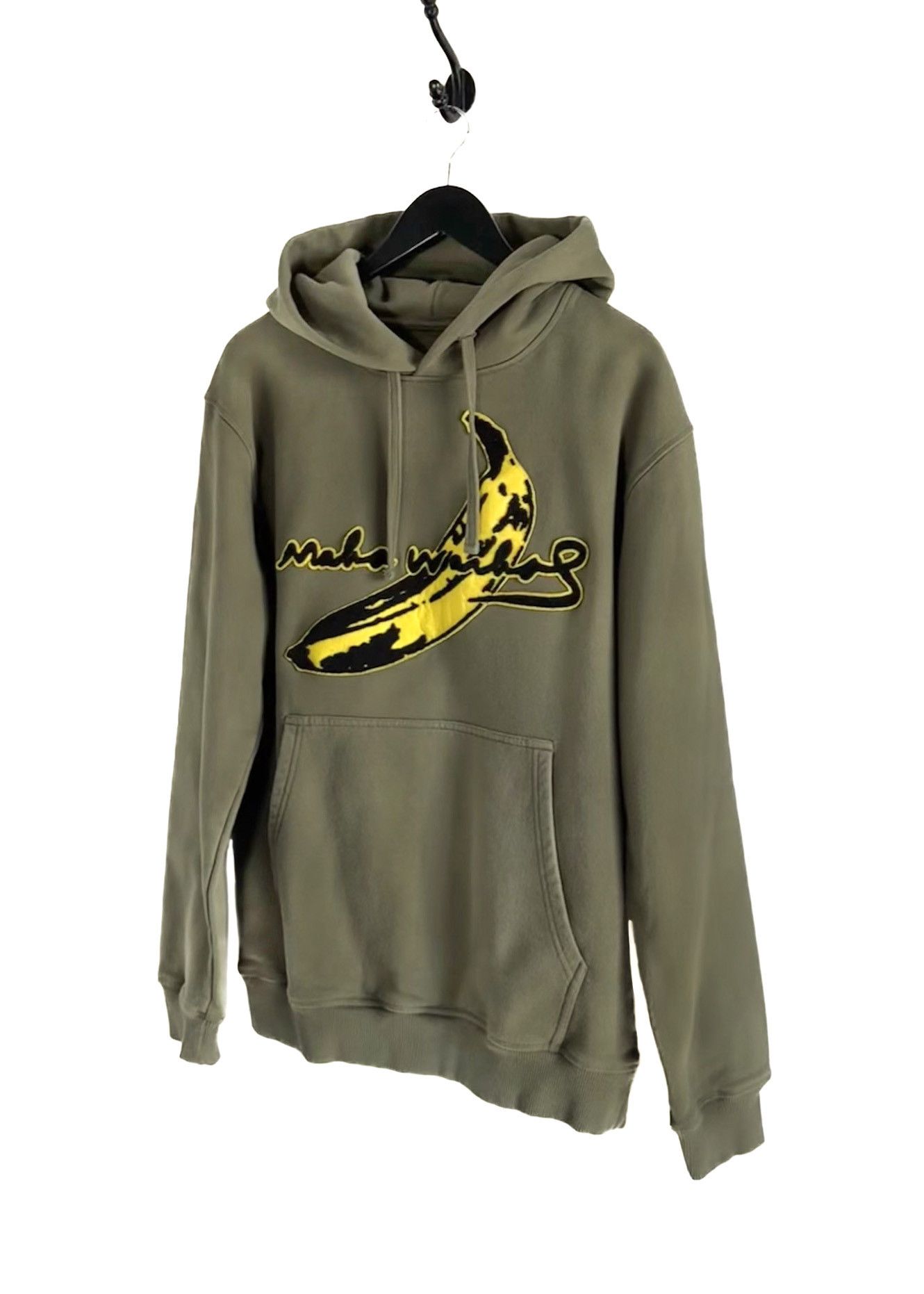 Andy Warhol Maharishi X Andy Warhol Banana Appliqué Green Hoodie Size US S / EU 44-46 / 1 - 2 Thumbnail