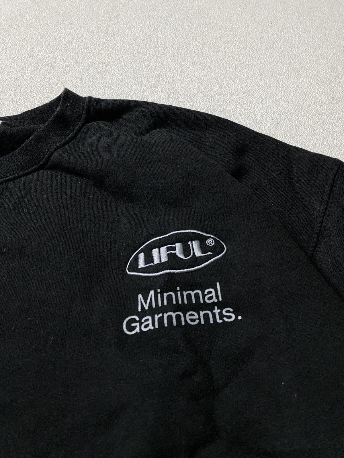 LIFUL MINIMAL GARMENTS Rifle Crewneck MINI OVAL LOGO SWEATSHIT-BLACK Size US L / EU 52-54 / 3 - 2 Thumbnail