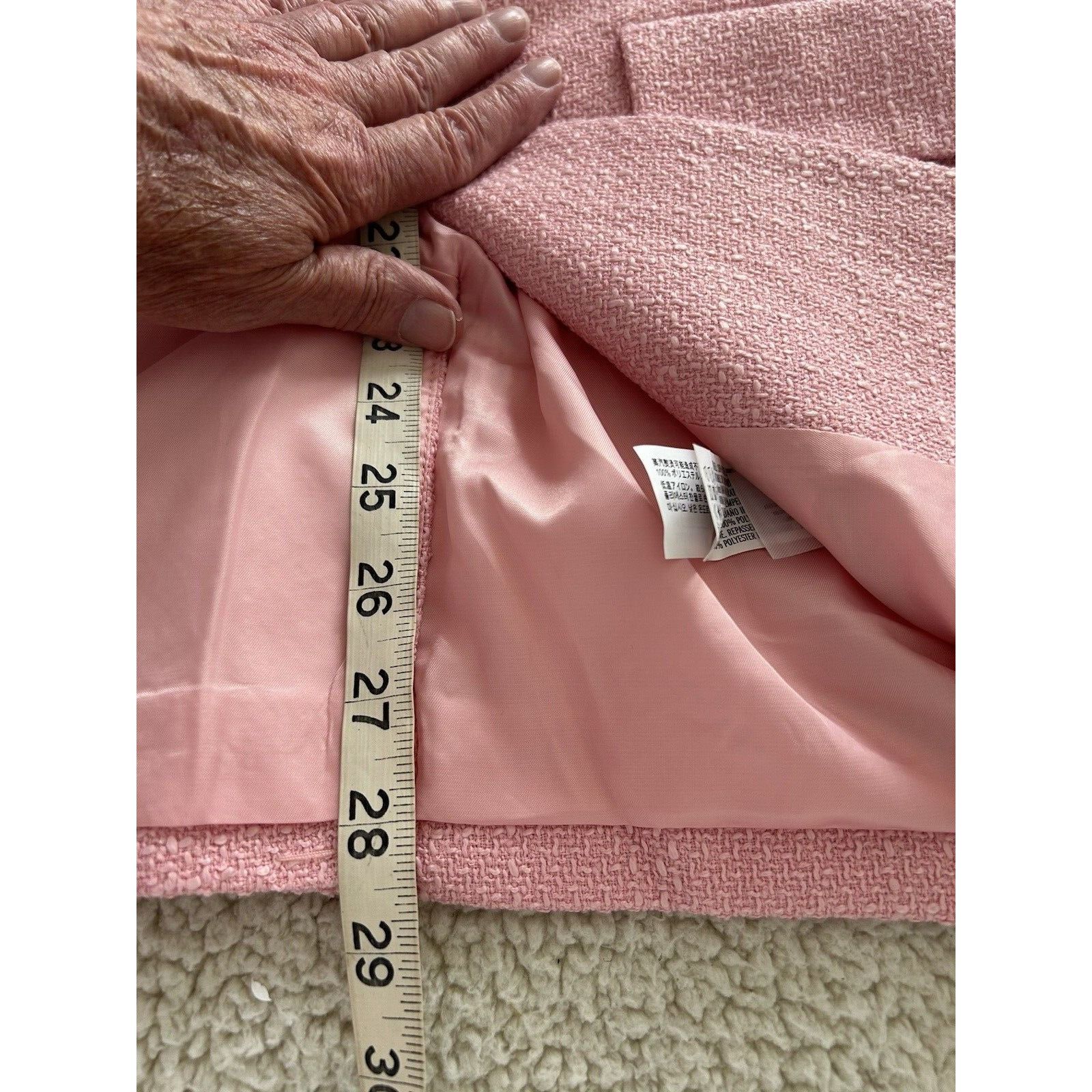 Other ENDLESS ROSE Womens Tweed Single Breasted Blazer Jacket Pink Size M / US 6-8 / IT 42-44 - 13 Thumbnail