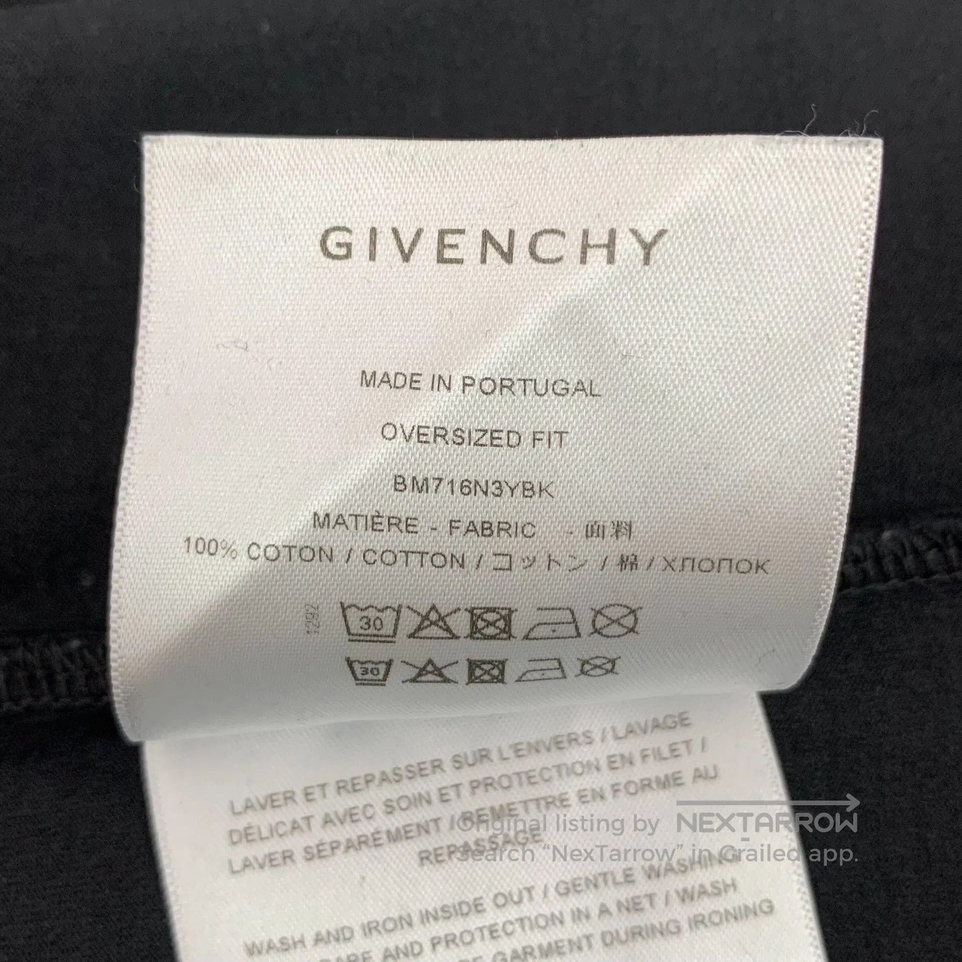 Givenchy Givenchy Black Logo Print Cotton Crewneck T-Shirt. Size US S / EU 44-46 / 1 - 7 Thumbnail