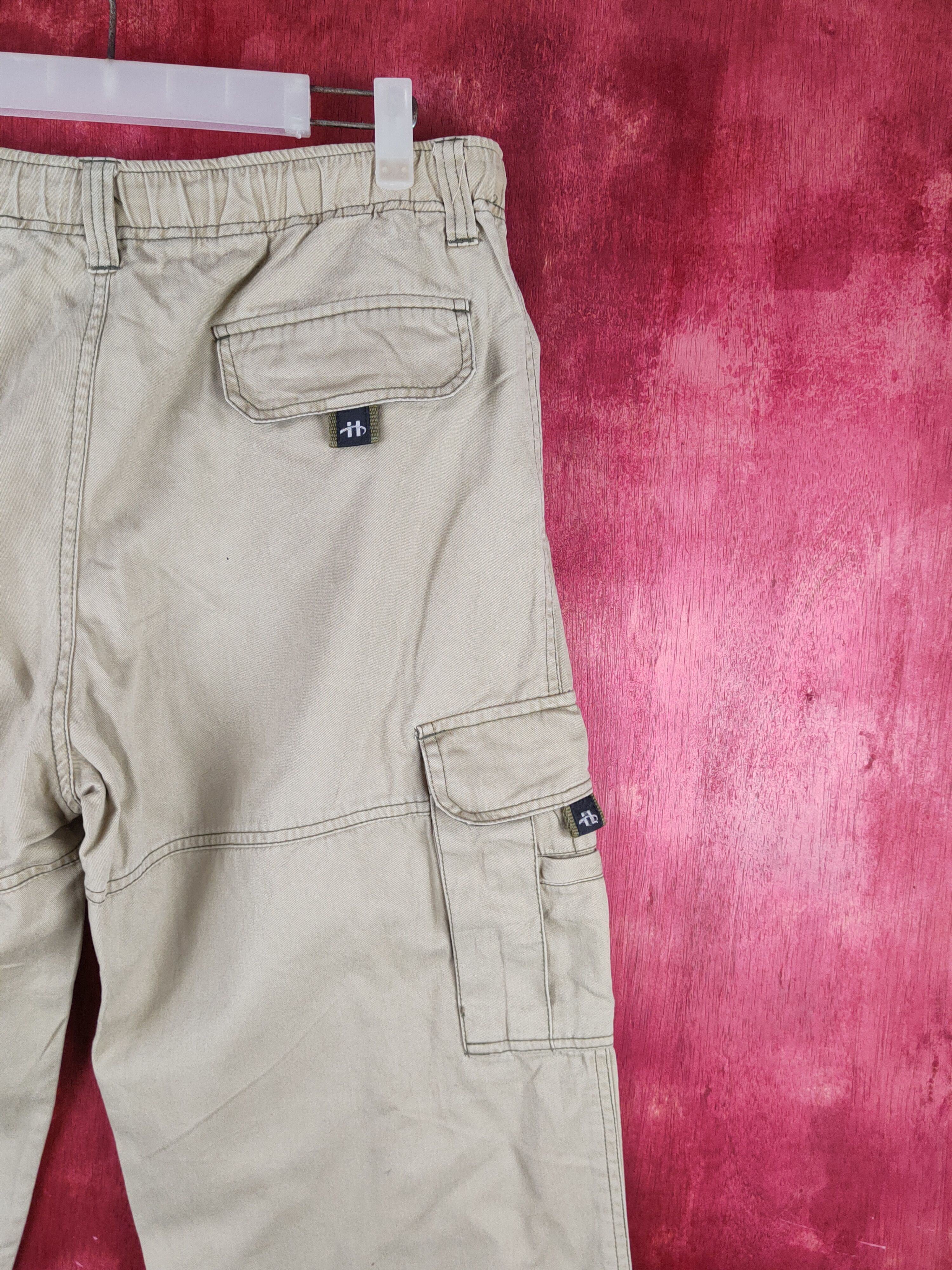 Hanes × Japanese Brand Hanes Beige Multipocket Tactical Cargo Pants #S1484 Size US 32 / EU 48 - 12 Thumbnail