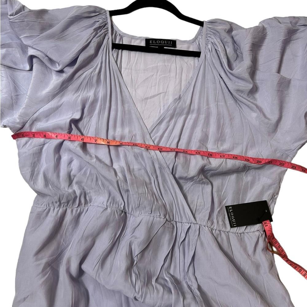 Designer ELOQUII l NWT Lavender Midi Dress 18 Size XXL / US 16-18 / IT 52-54 - 5 Thumbnail